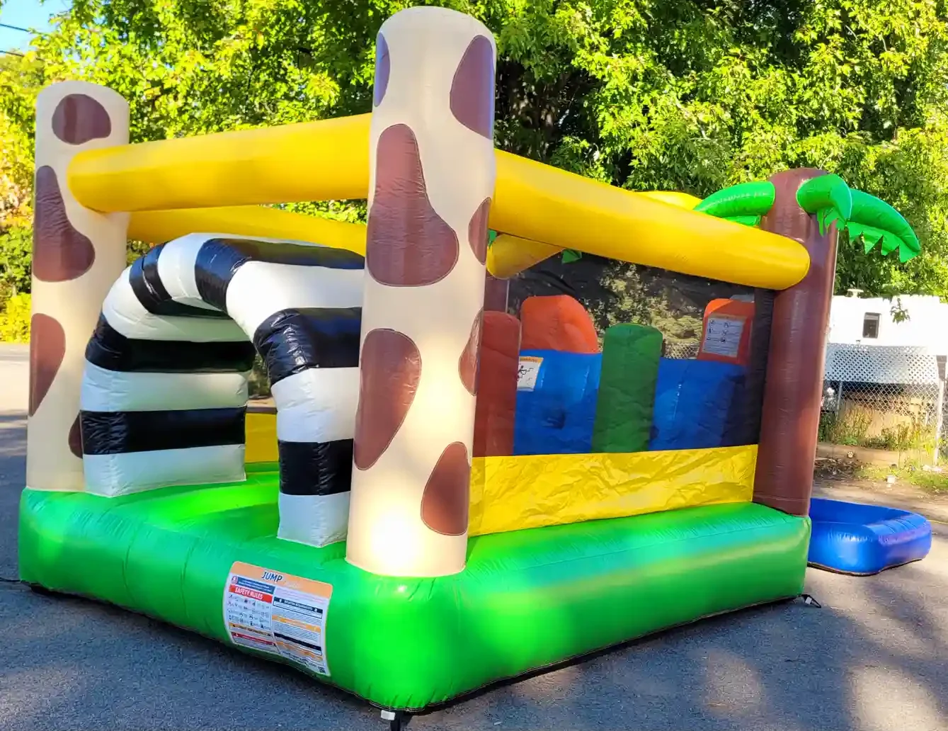 Course palmier gonflable2