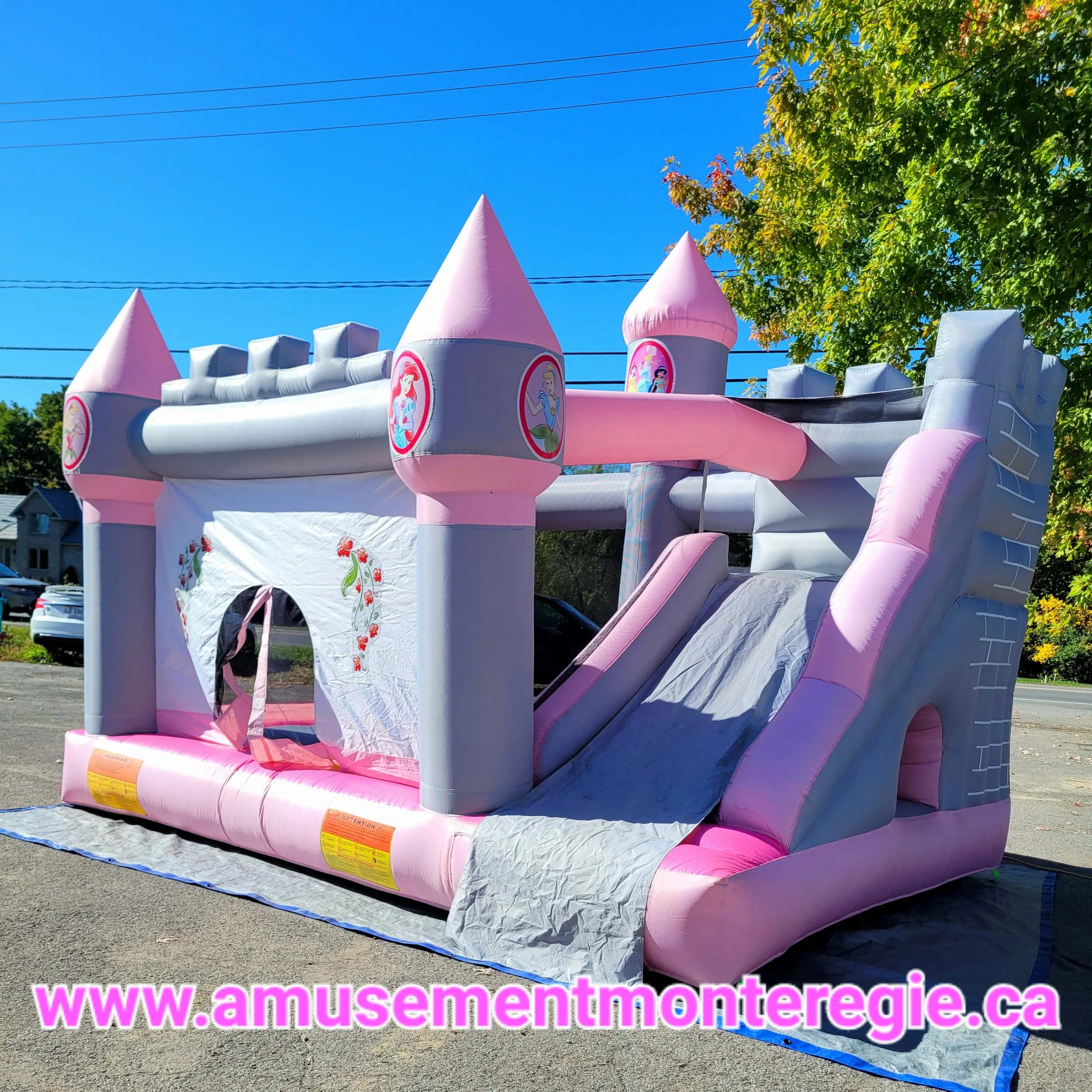 Grand jeu gonflable de princesses 