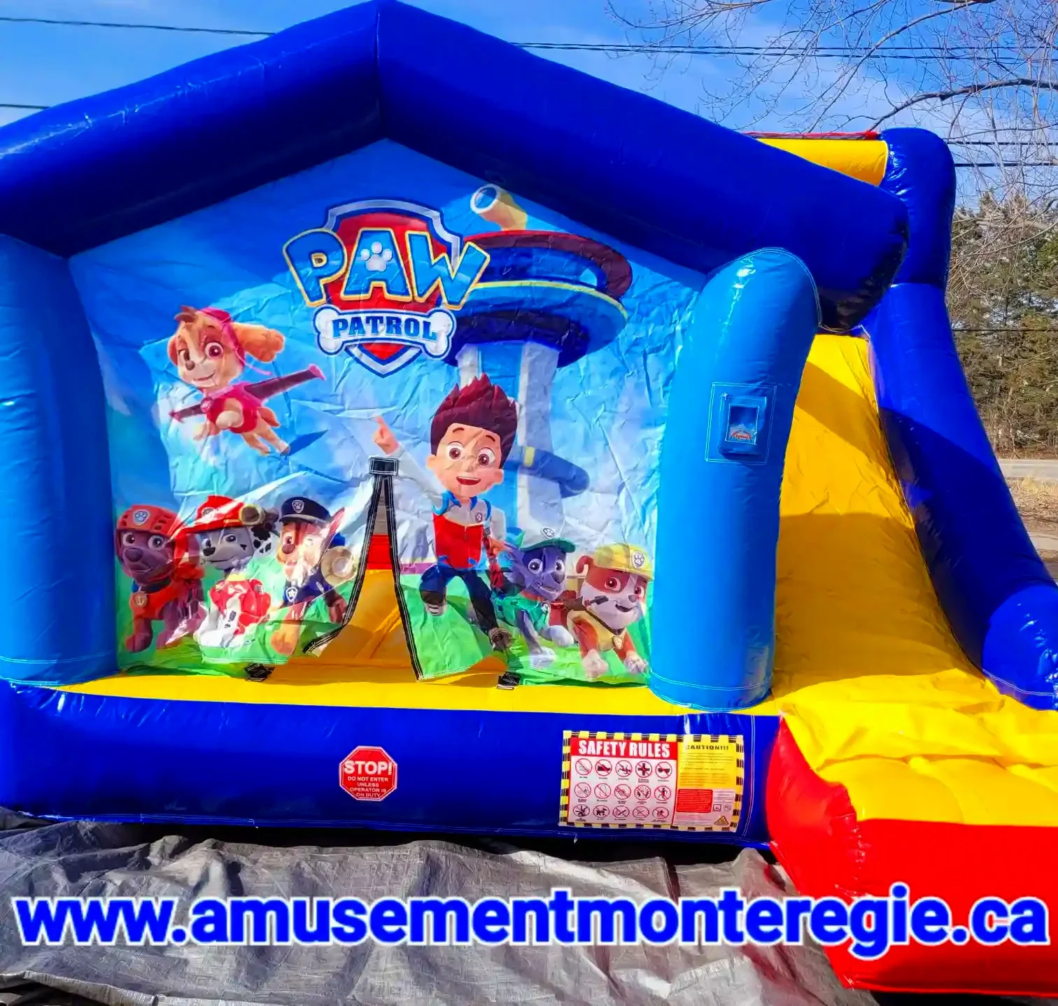 Jeu gonflable patrouille