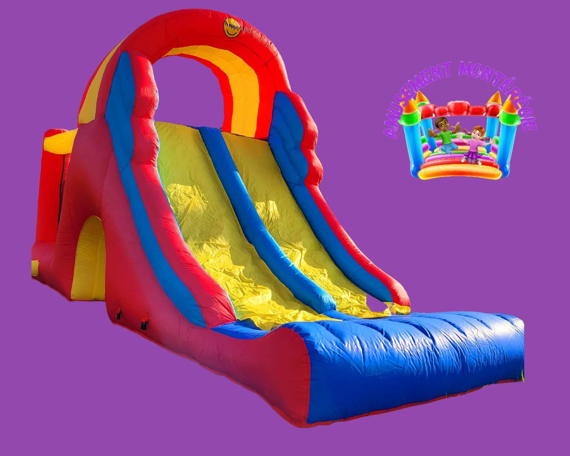Kids party bouncy big slide