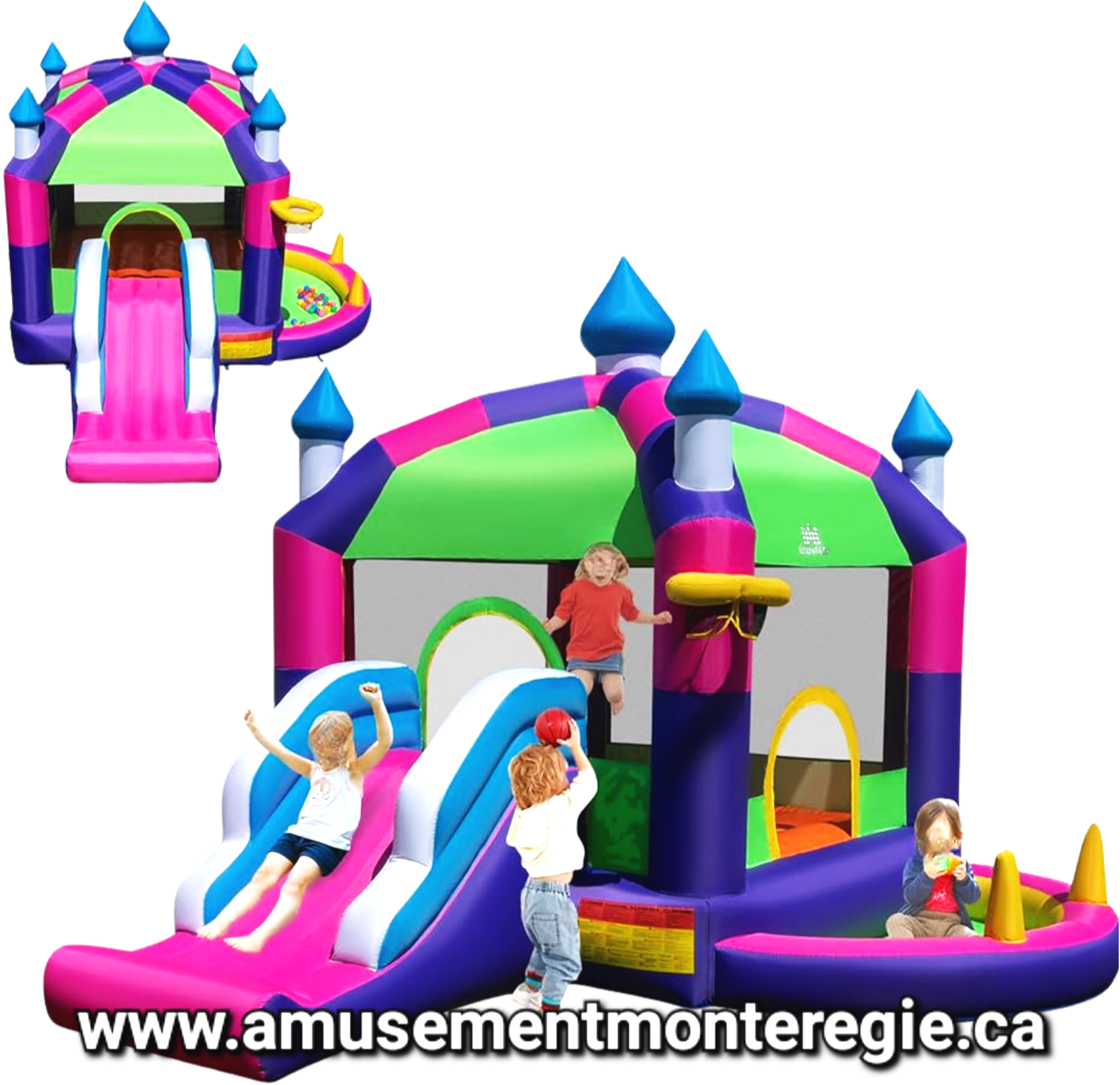 Petit chateau gonflable princesse