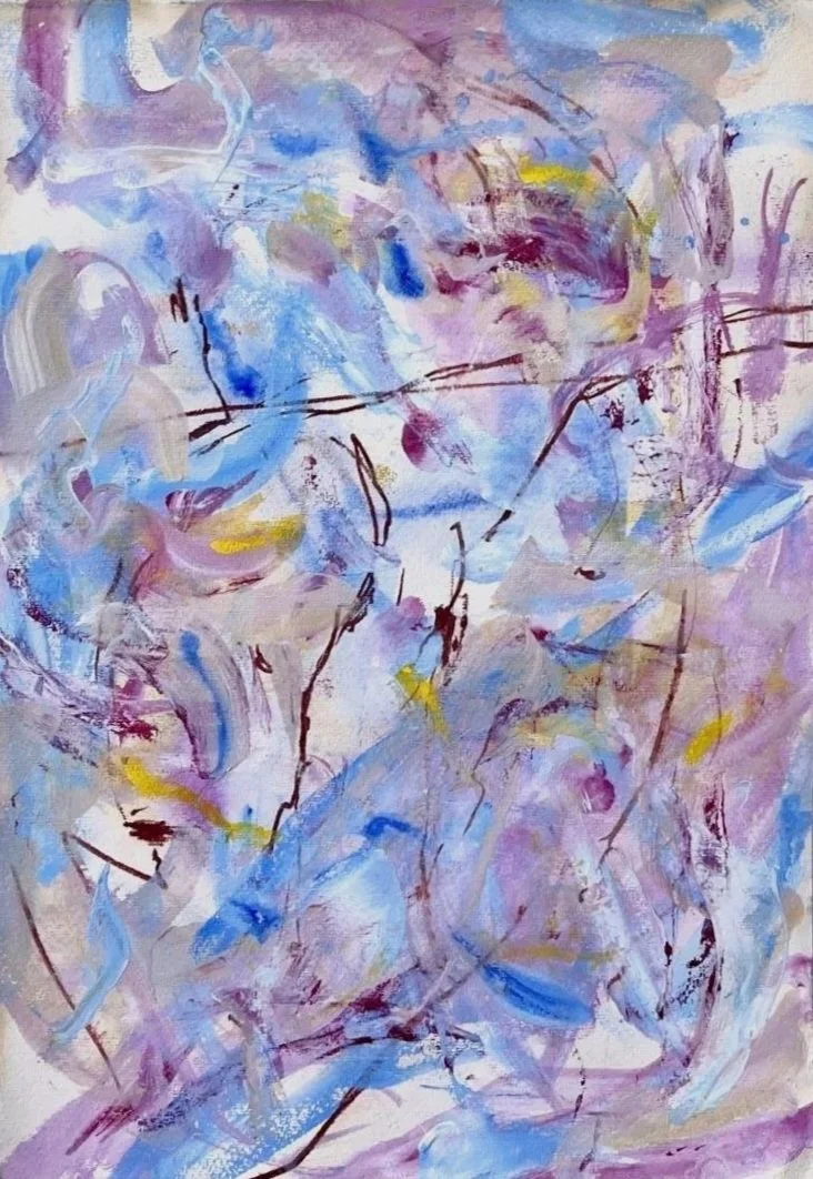 Estate in Movimento n° 2 | 49x34 cm | 19.3x13.4 in | mixed media: gouache, sanguine pencil