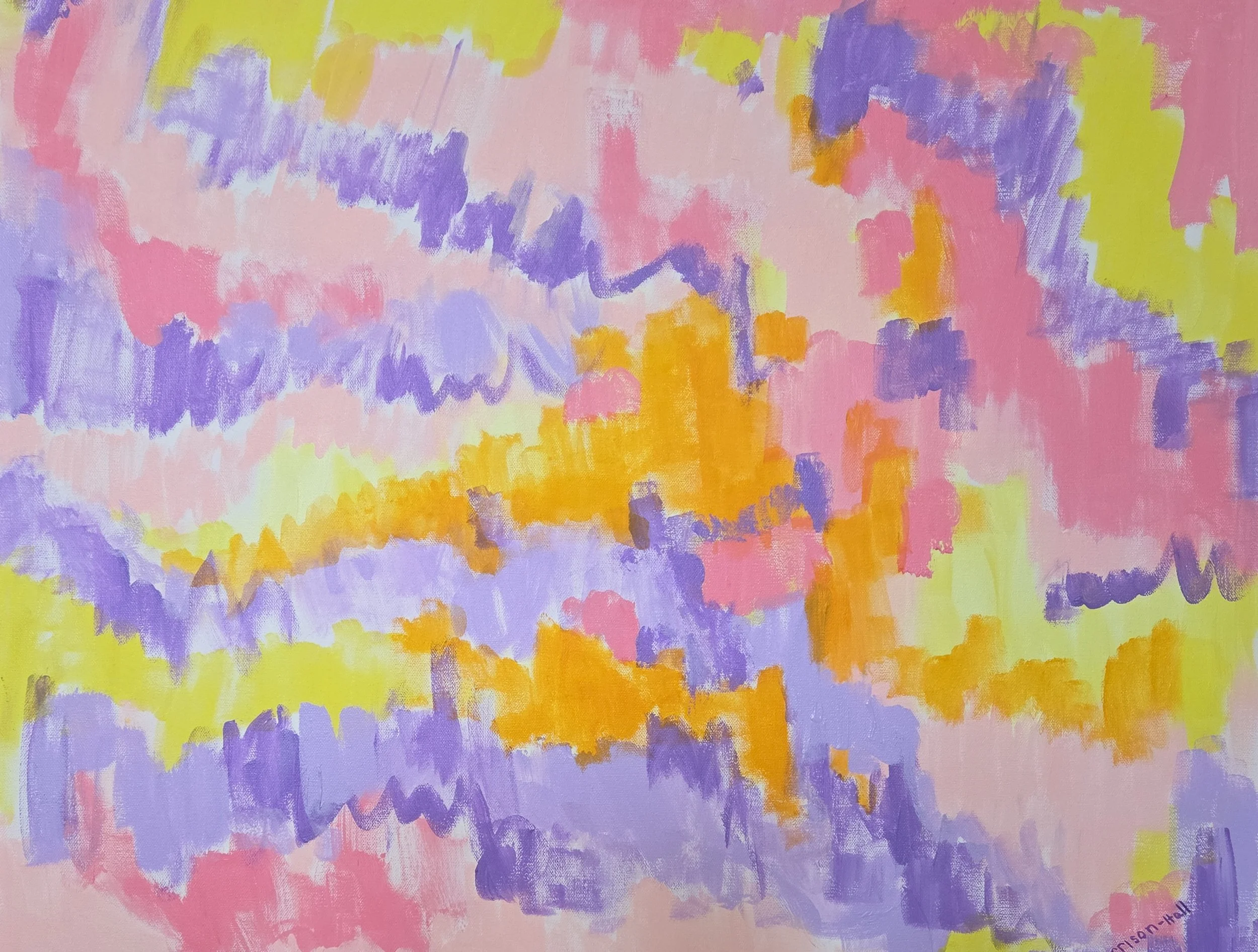 Gail Morrison-Hall_Colors of Koh Samui series_Memories of Sunset Skies_acrylic_24 H x 30W_2025_$1300.jpg