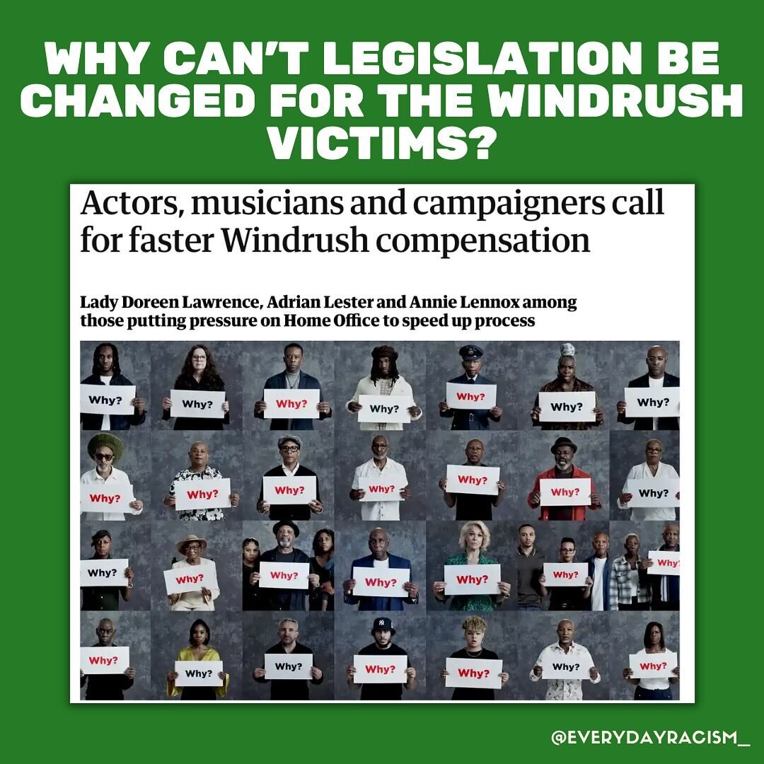 Rightly so we have seen the government fast track new legislation for the victims of the post office scandal-so why is it taking so long for those impacted by Windrush scandal? People have been fighting this for many years and still no changes have b