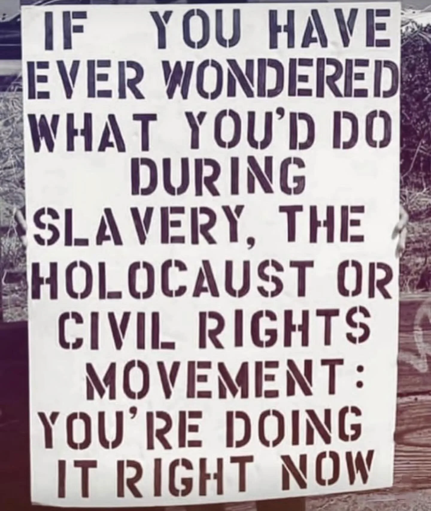 We’ll read about this moment in history.Don’t live with any regret about your own inaction.We all have a part to play and something to offer 🖤