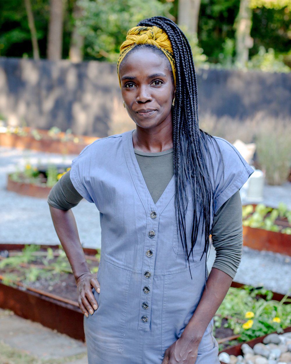 A picture of featured guest Jamila Norman,  also known as Farmer J from Magnolia Network's "Homegrown" series..