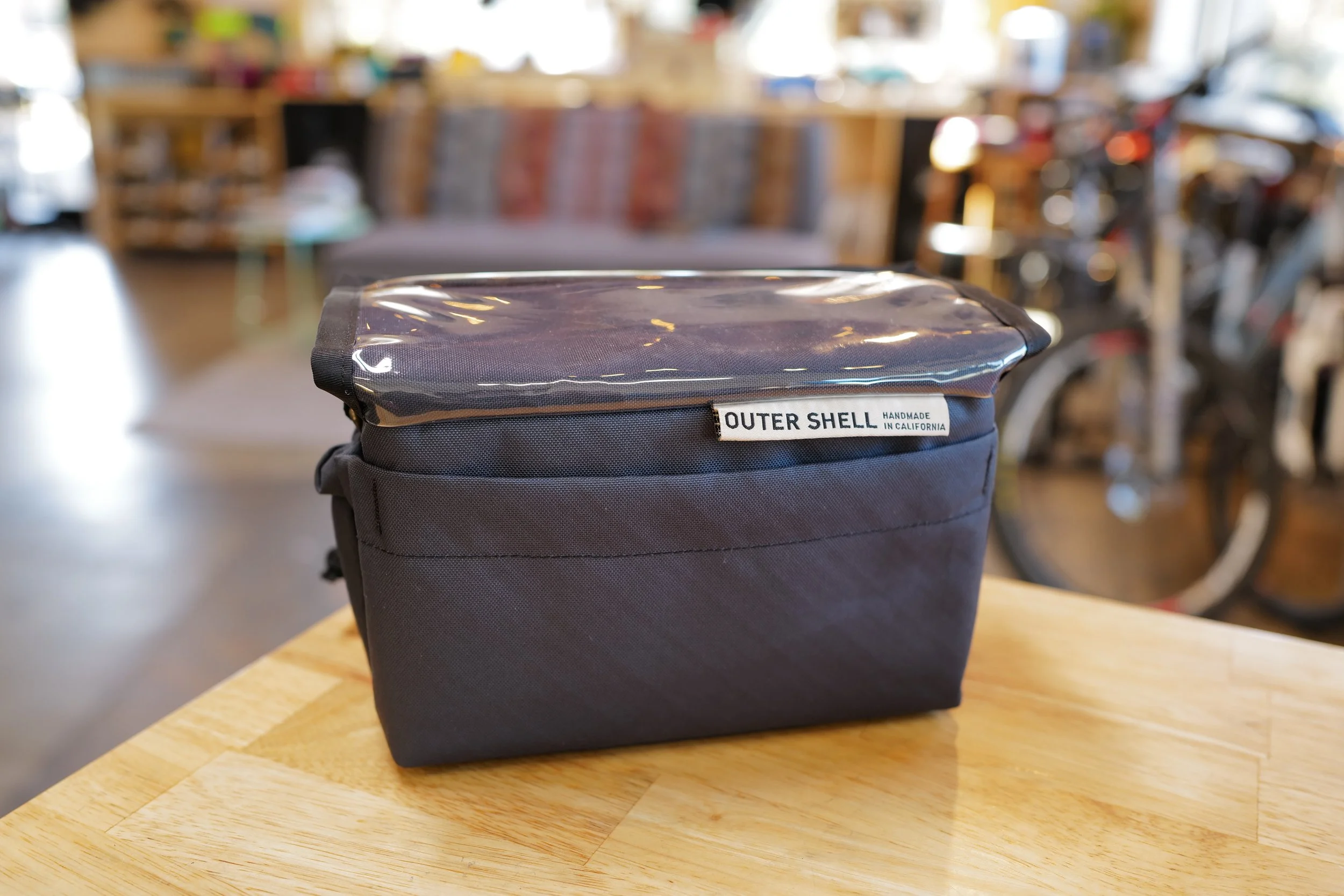 Outer Shell Drawcord Handlebar Bag Graphite Ecopak