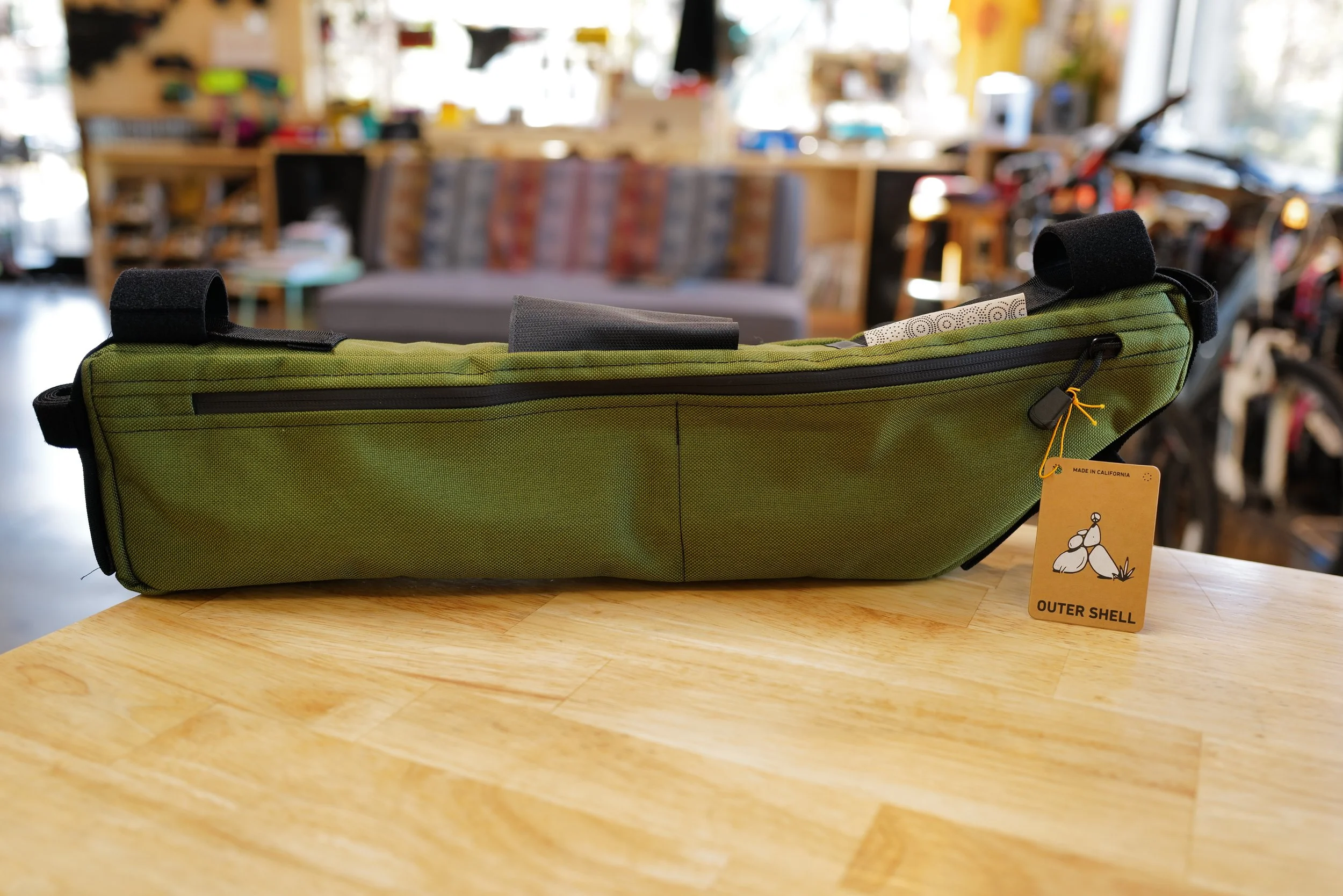 Outer Shell Half Framebag Large / Olive