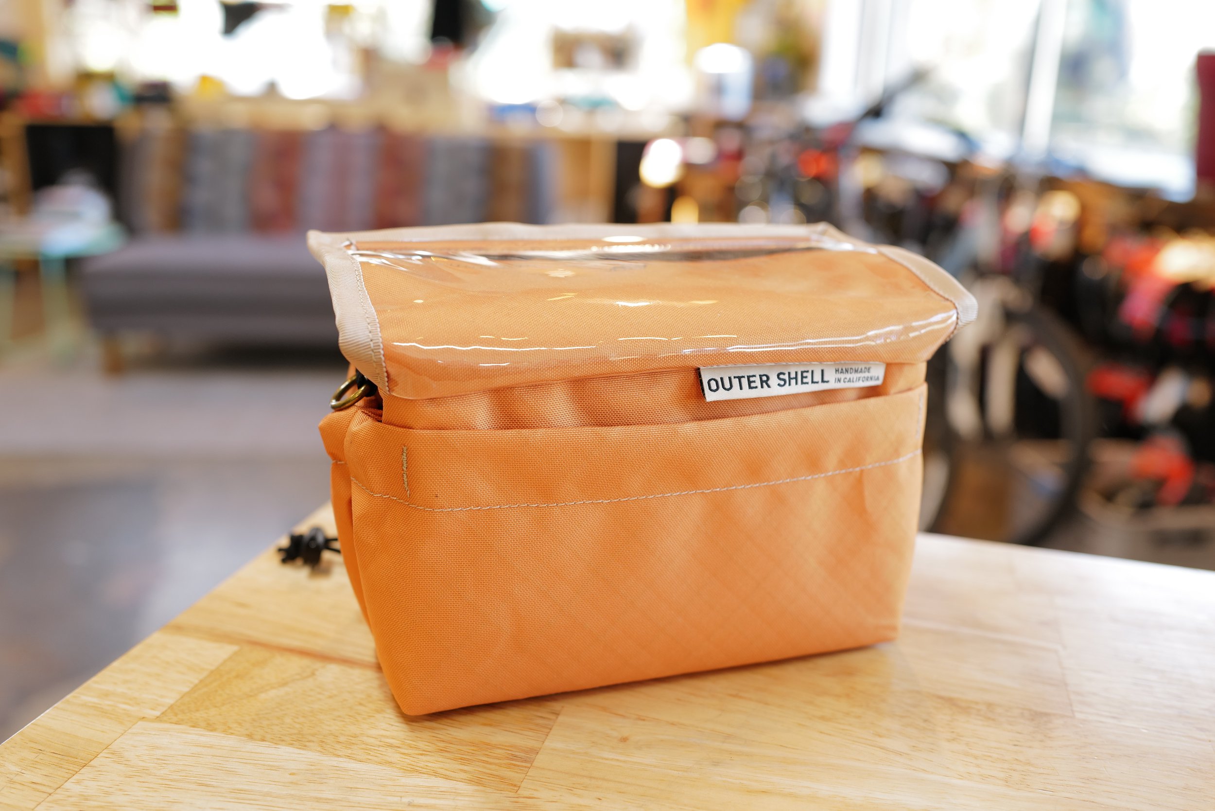 Outer Shell Drawcord Handlebar Bag Marigold Ecopak