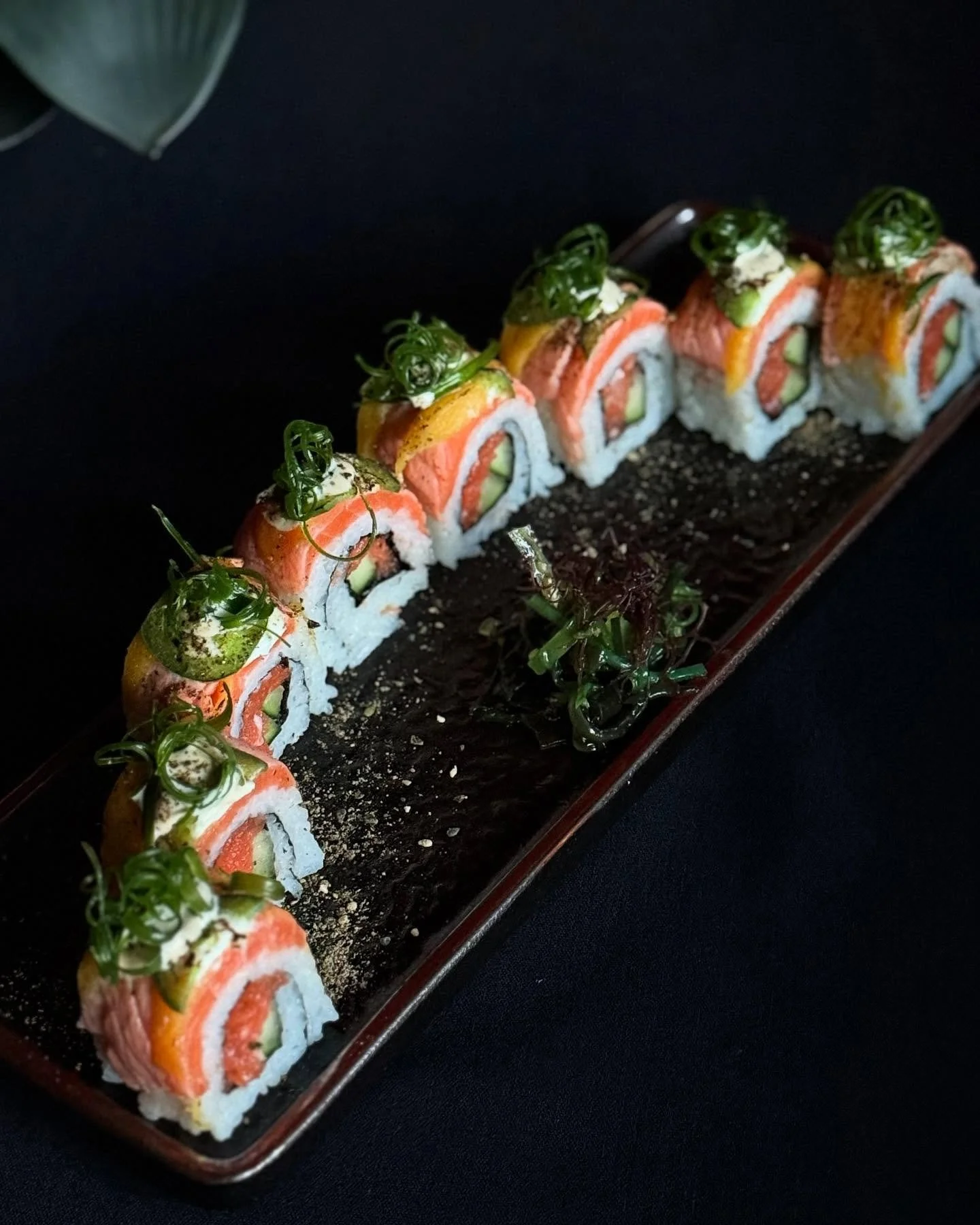 🍣 Fresh, Fierce, and a Little Fiery 🔥
This weeks special roll has got it all: wild-caught salmon, crisp cucumber, smooth cream cheese, sweet mango, and a kick of jalapeño.
Flavor fusion that hits all the notes—sweet, creamy, spicy, and