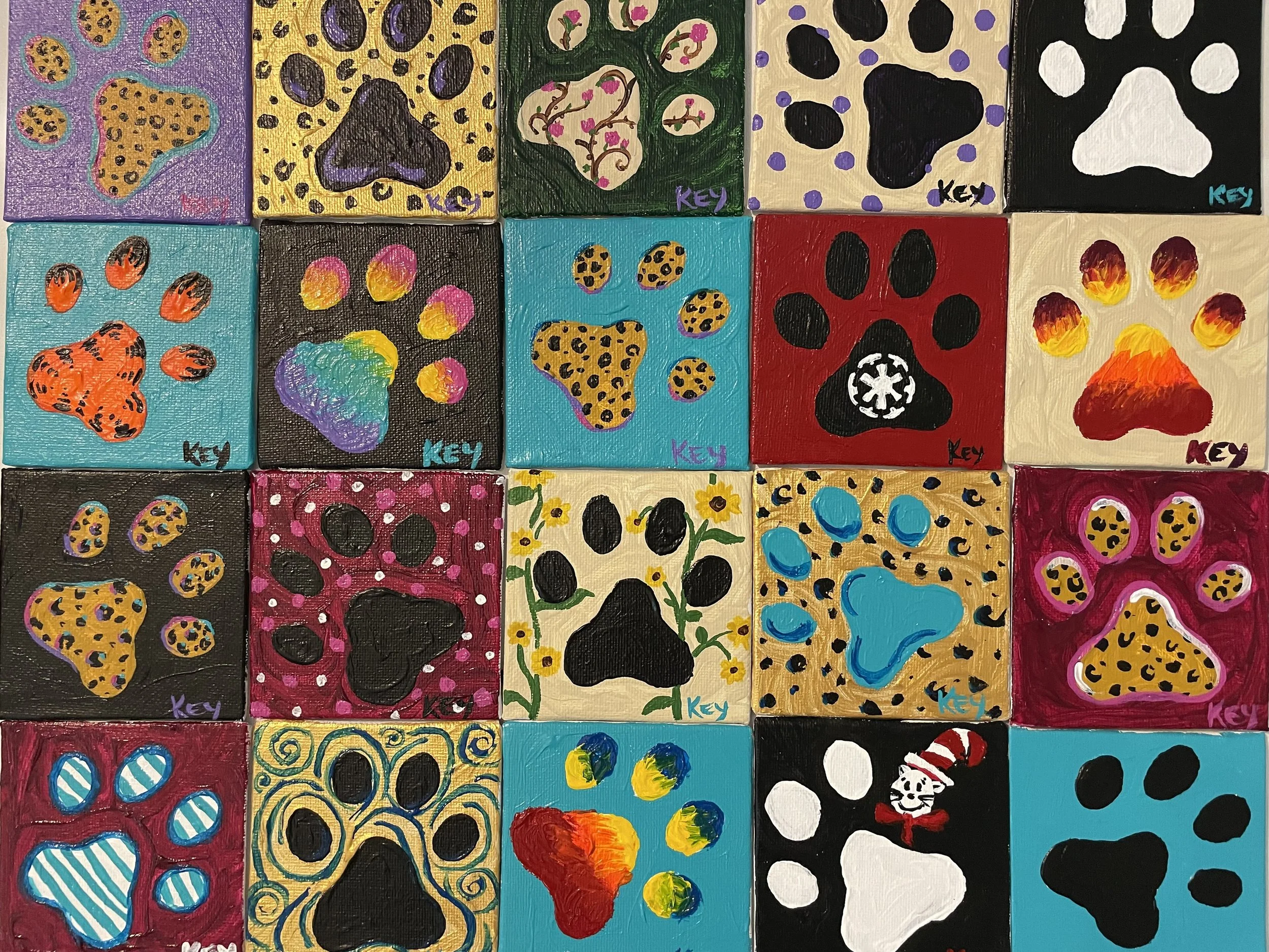 Paw Print - Mini Canvas Collage