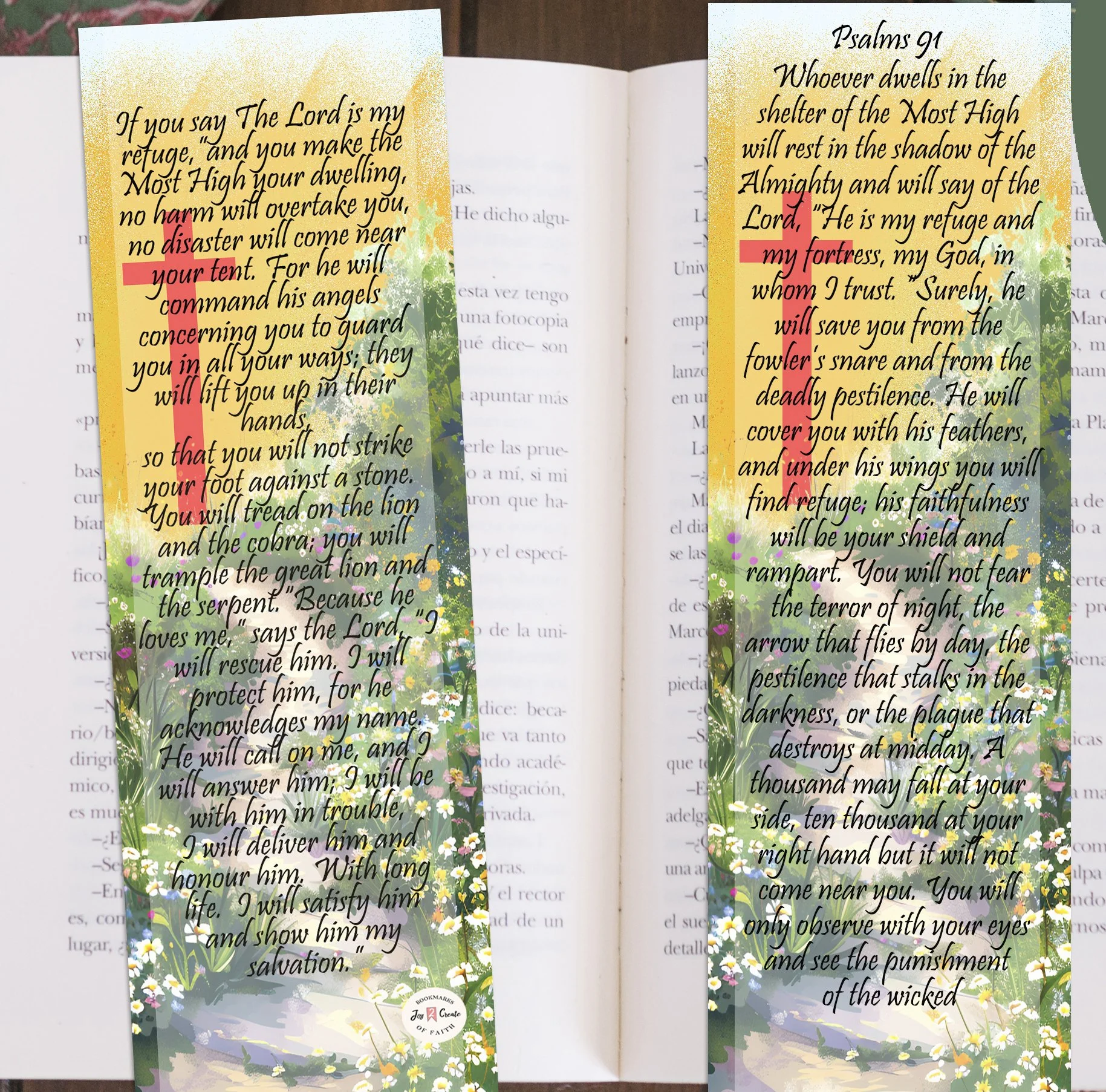Psalms 91 Bookmarks, £4