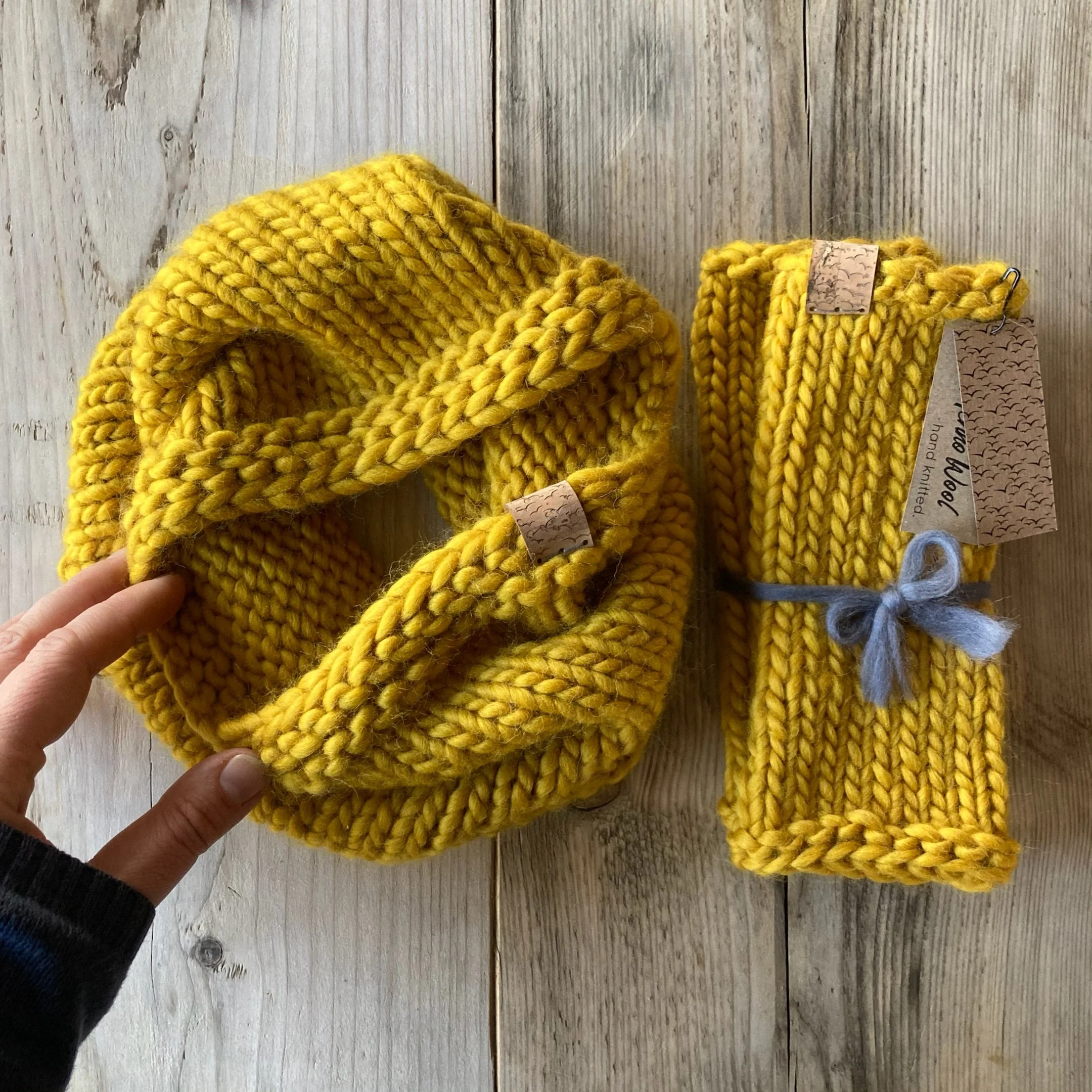 Hand knitted merino wool accessories. From £27.50