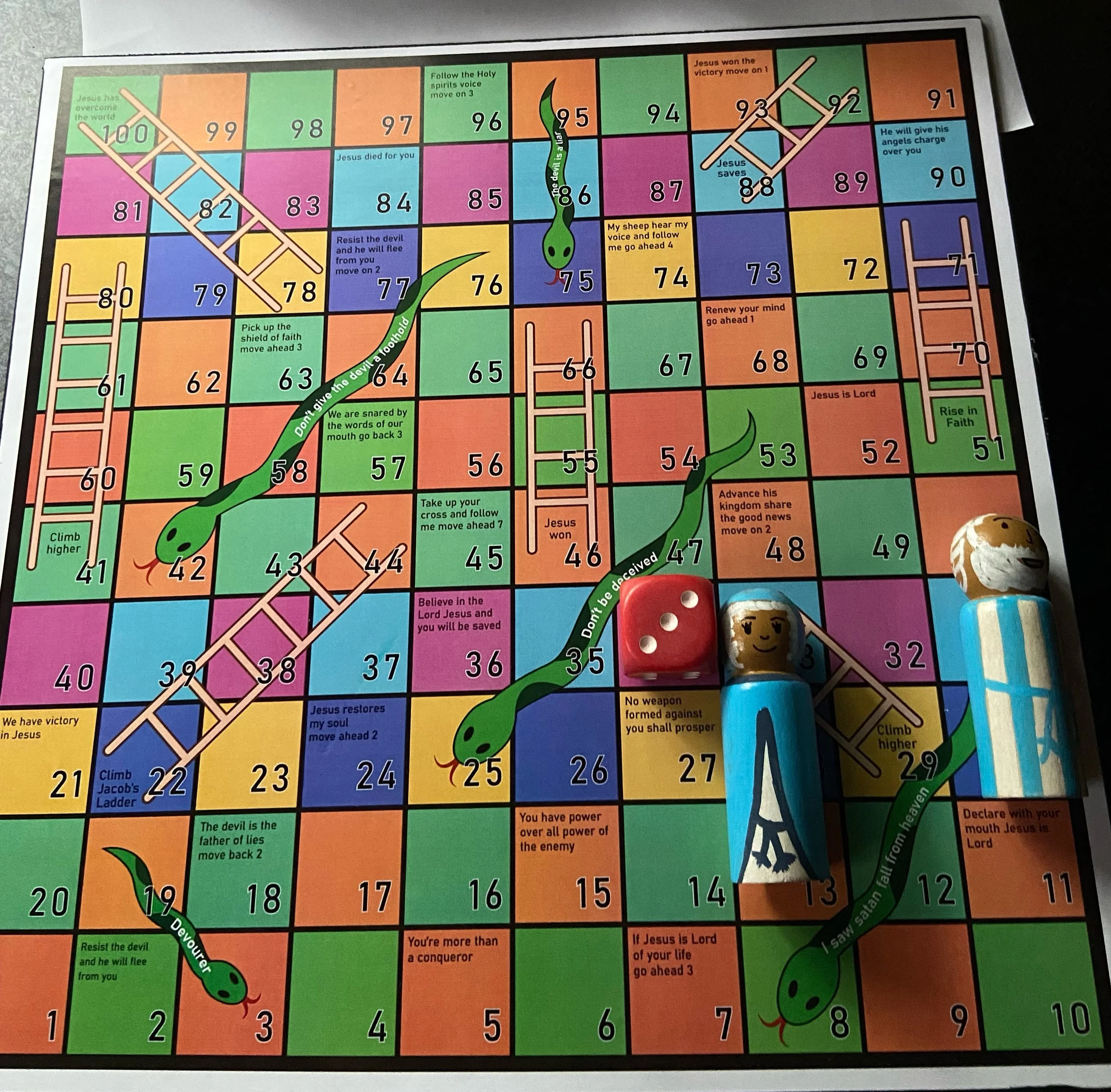 Bible snakes and ladders games £30