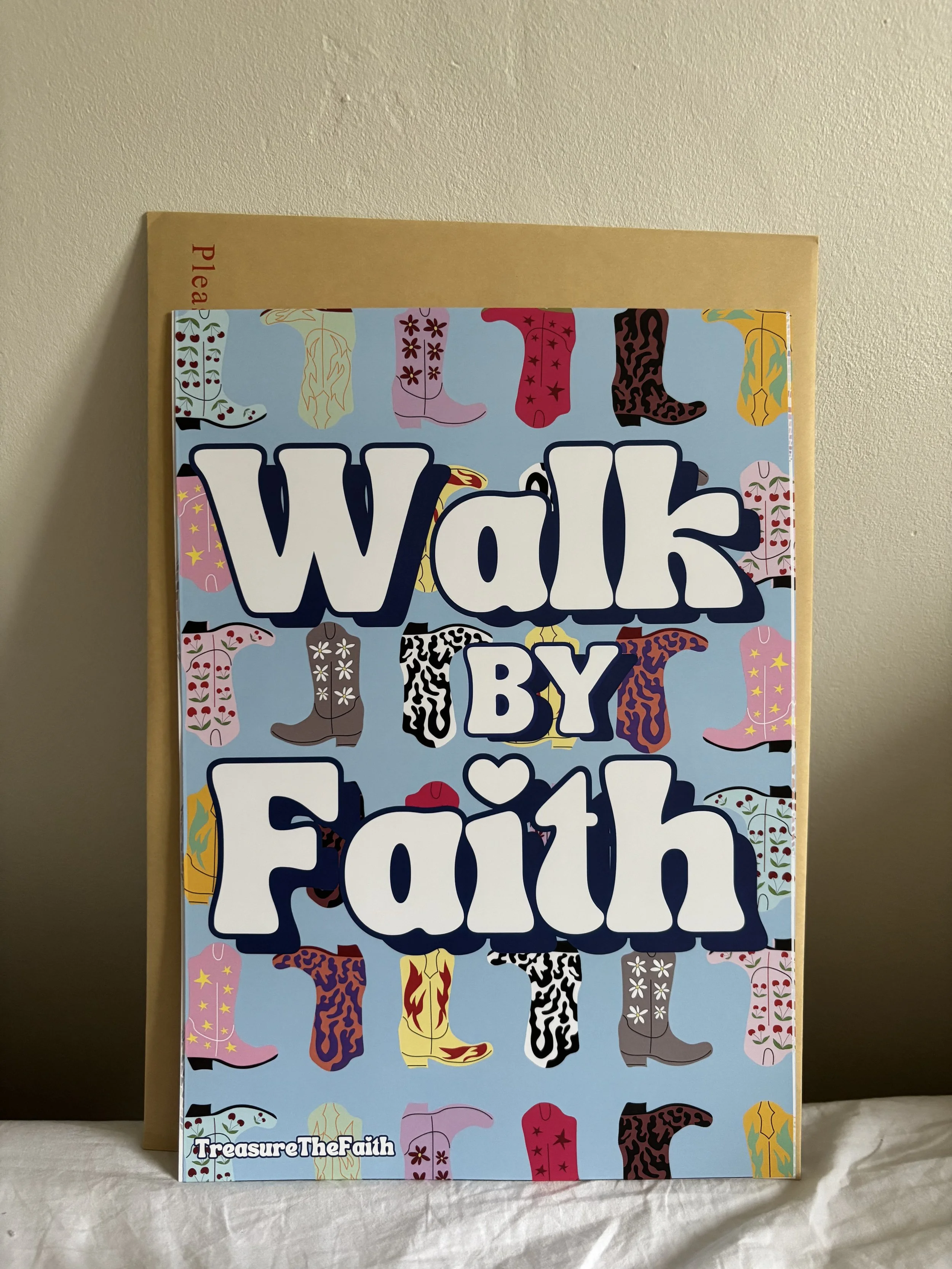 Walk by Faith Print A3, £12