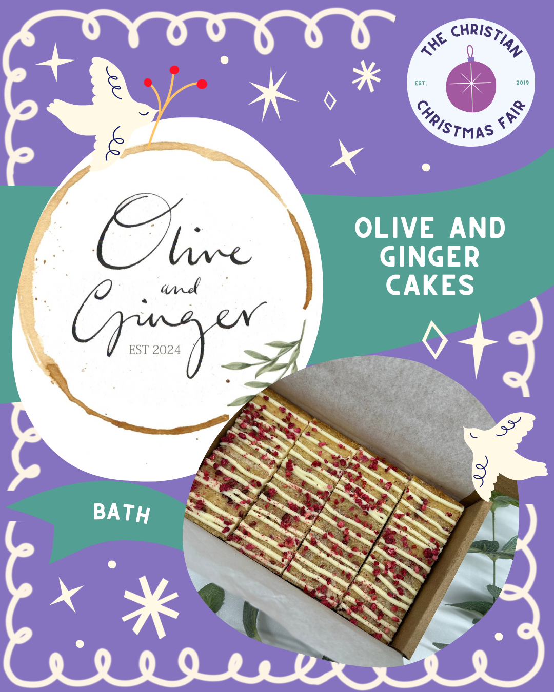 OLIVE AND GINGER CAKES