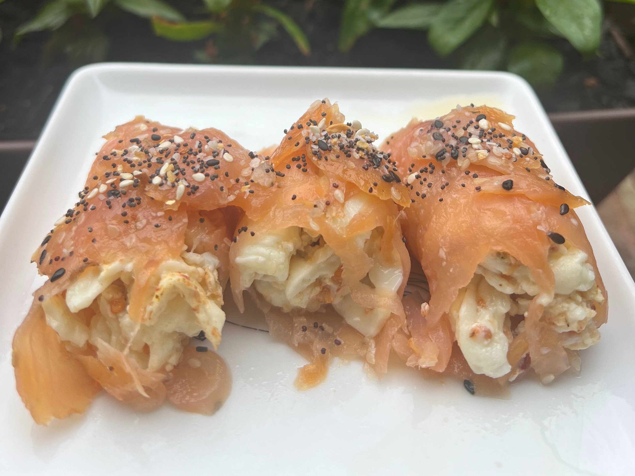 Everything Bagel Salmon Egg Rolls — RHEATS