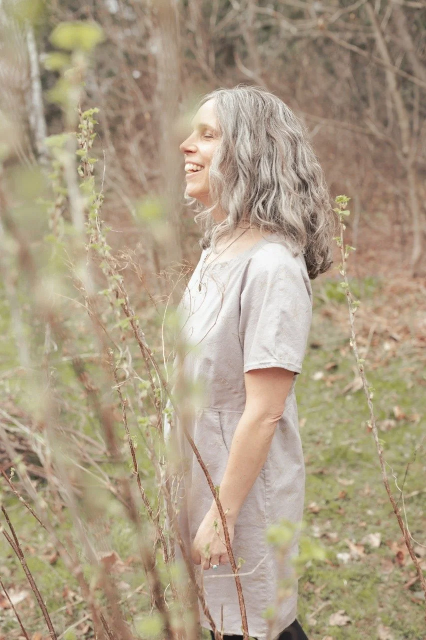 Laughing in nature - photo by Jenise Poitras