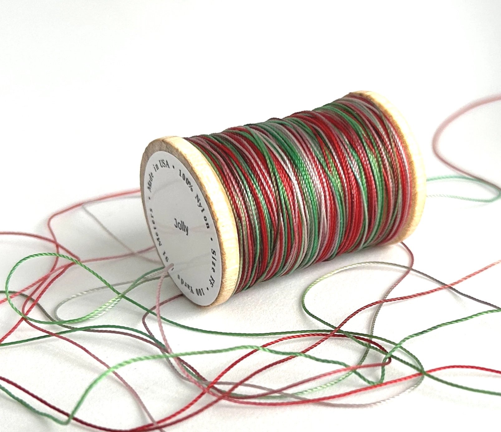 FF Reed Wrapping Thread - Jolly red and green