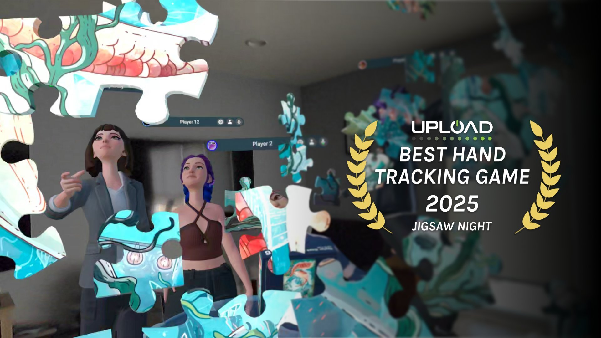 Jigsaw Night Wins Best Hand Tracking Game of 2025 by UploadVR
