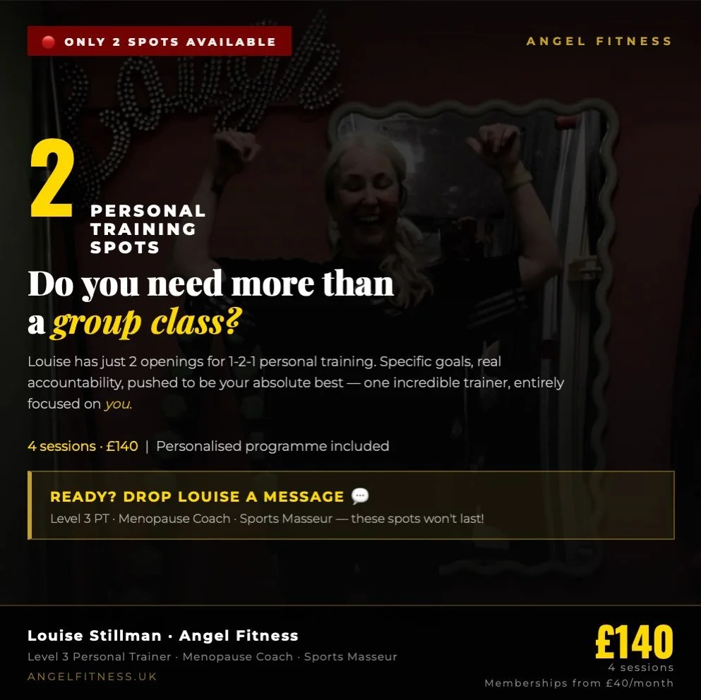 I have a very limited availability for personal training weekly sessions but I have just opened my books up for 2 spaces.
If you would like to get a little more out of your training or if you have specific goals drop me a message I would love to help