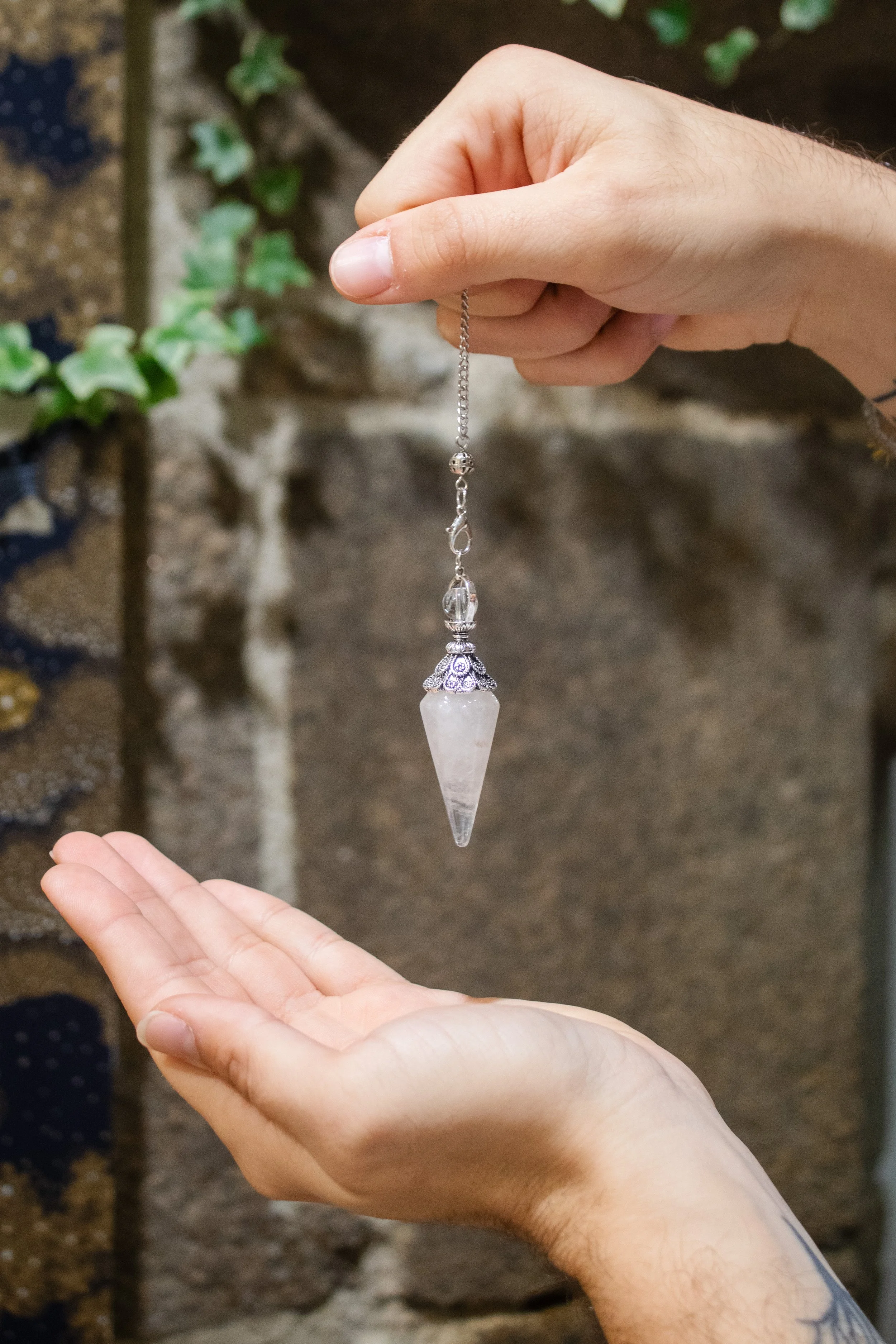Pendule Cristal de Roche - 6 faces