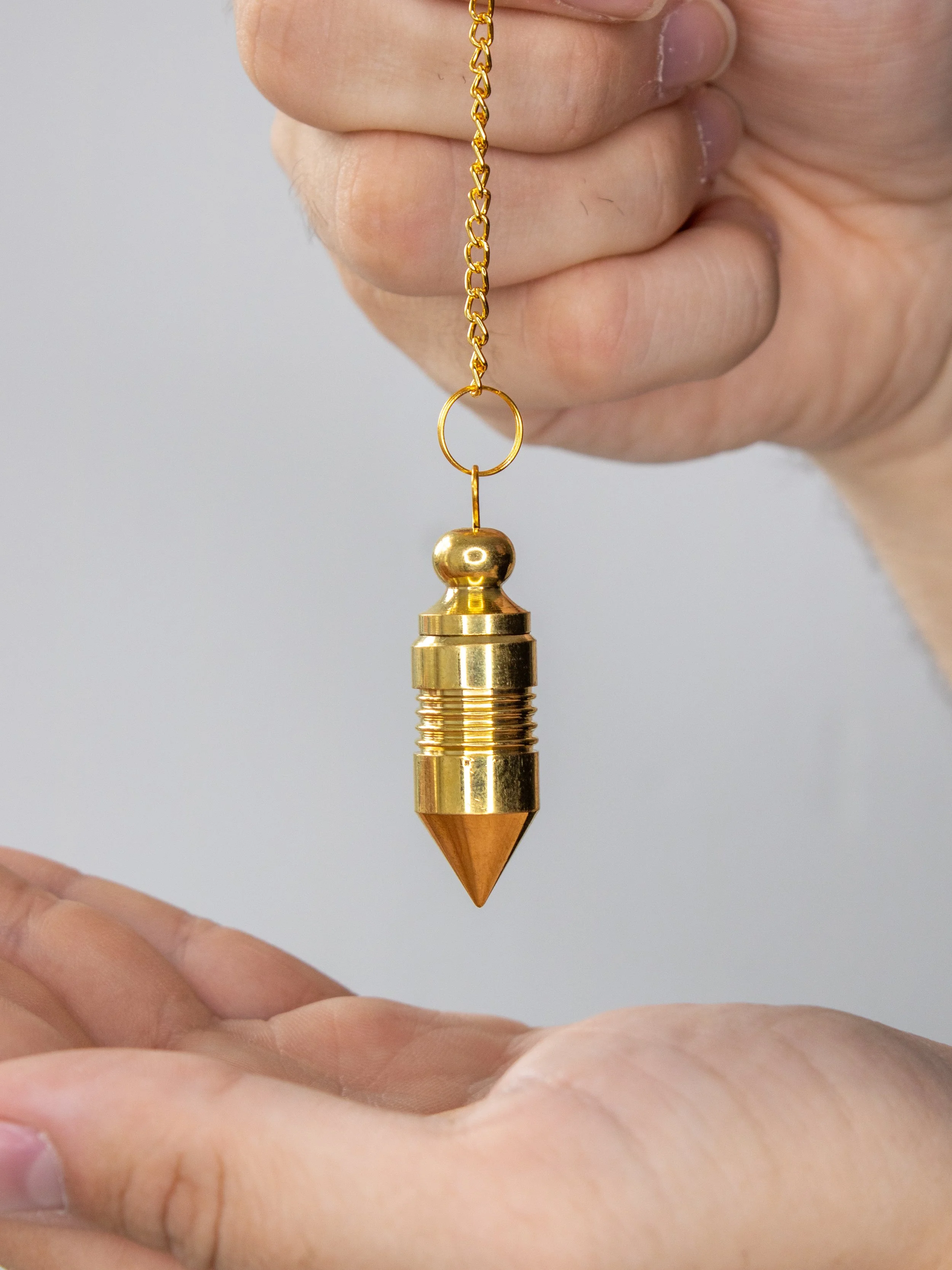 Pendule Guérison Cuivre Doré