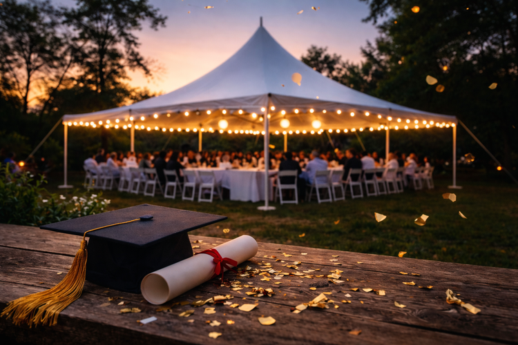Graduation Party Planning Guide: Tents, Tables & Guest Count Tips ...