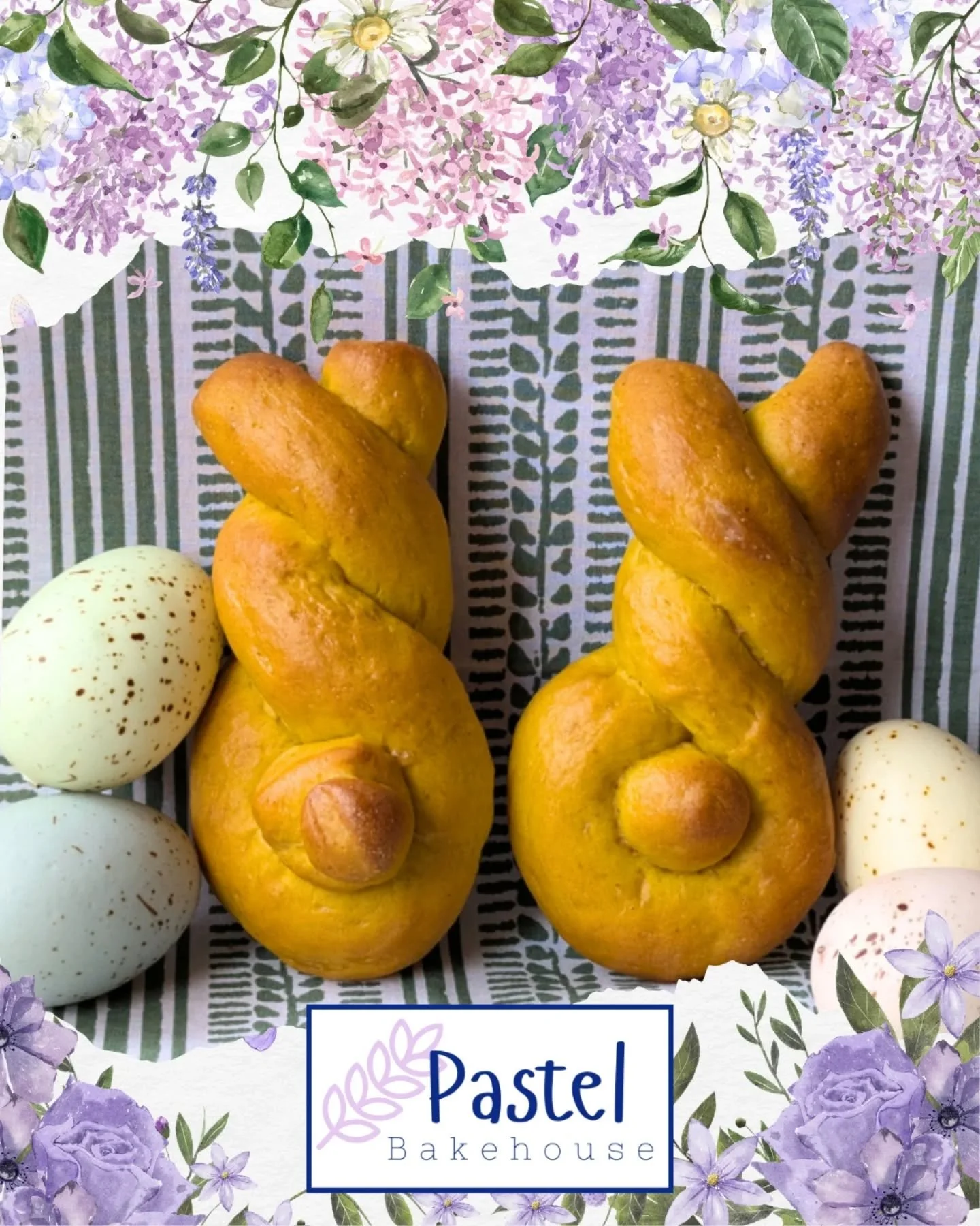 There's some-bunny new on the Pastel menu! 🐰

This week only, place your order on the Pastel website for your Bunny Rolls! They're made with our same Pumpkin Dinner Roll recipe, just twisted into the cutest little bunny shape! Orders will be a avail