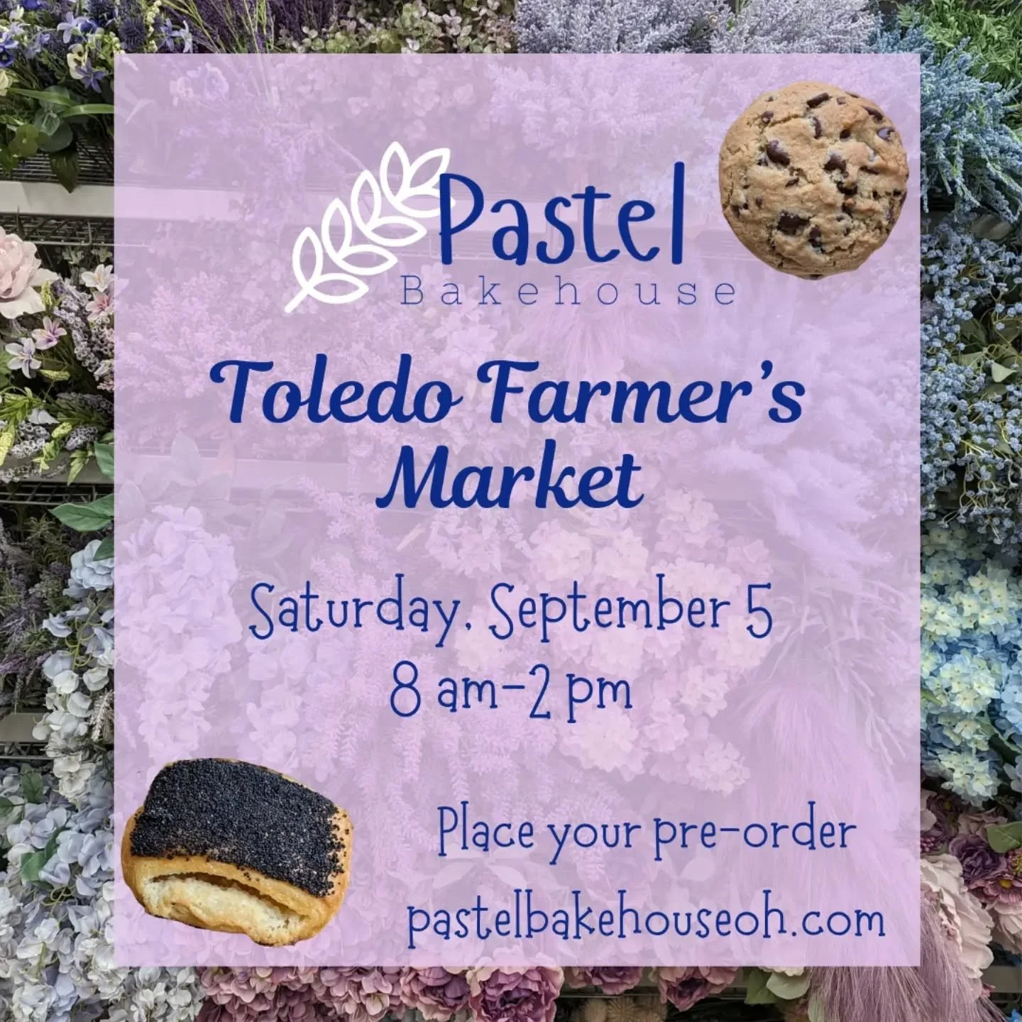 Add the @toledofarmersmarket to your Labor Day weekend plans! We will be there tomorrow, September 5 from 8 am-2 pm or sellout. Pre-orders are open on the Pastel website until 5 pm today, and you might want to place one because there's only a few cro