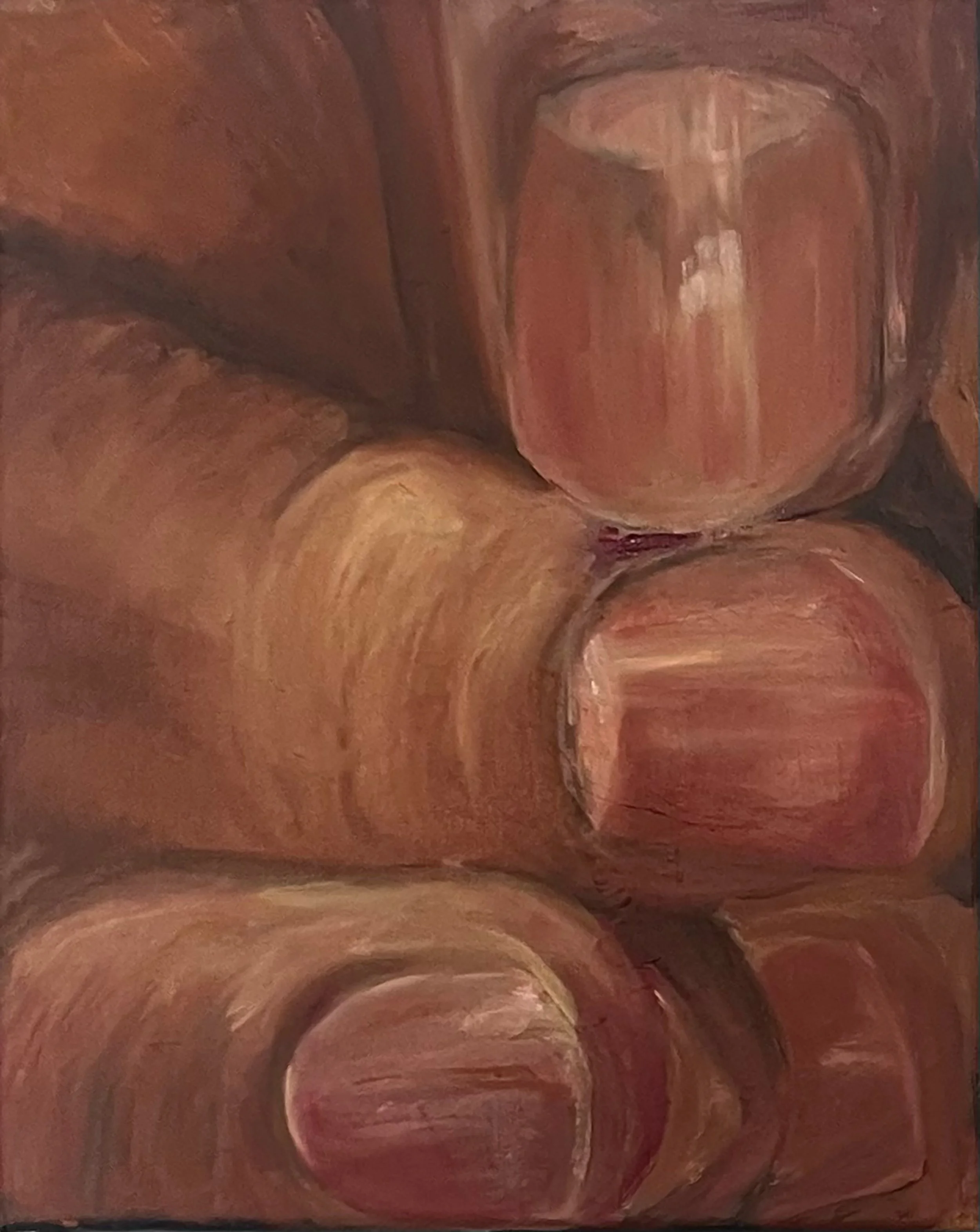 Nervoso miudinho II, 2025, 20x28cm, Ó
leo sobre tela