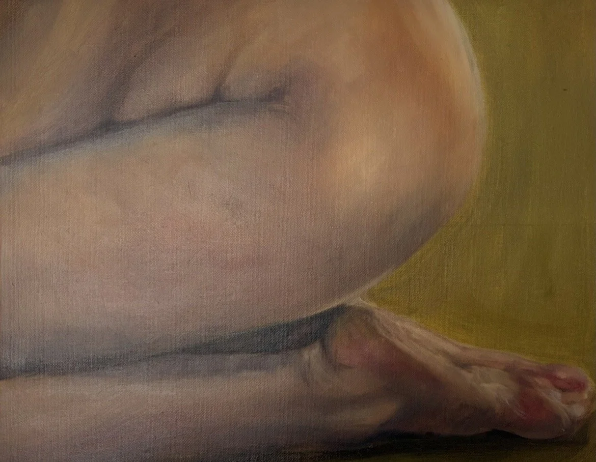  Corpos indóceis I, 2026, 40x50cm, Óleo sobre tela