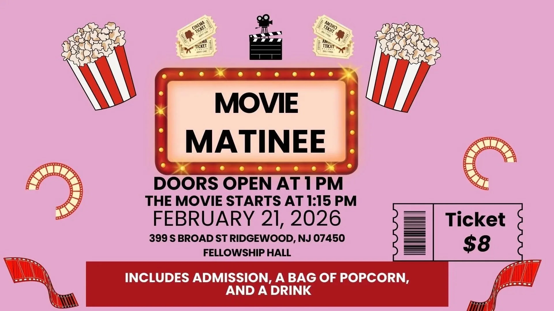 Saturday Afternoon Movie Matinee