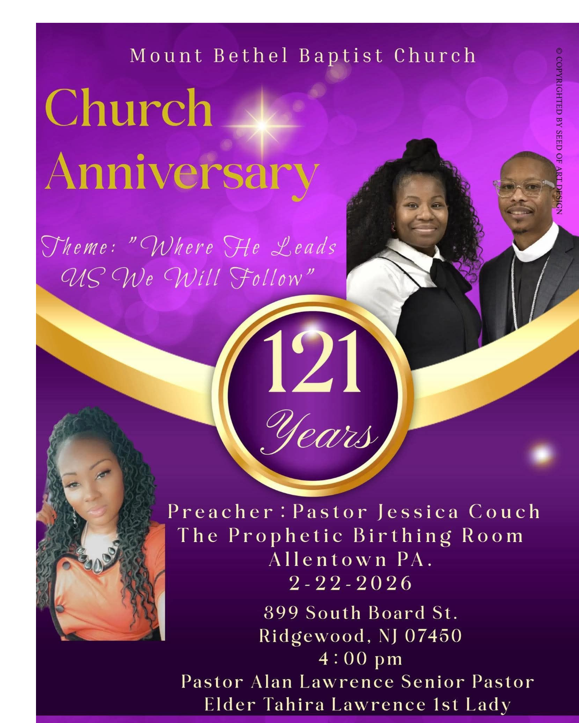 Mt Bethel's 121st AnniveRsary           CELEBRATION