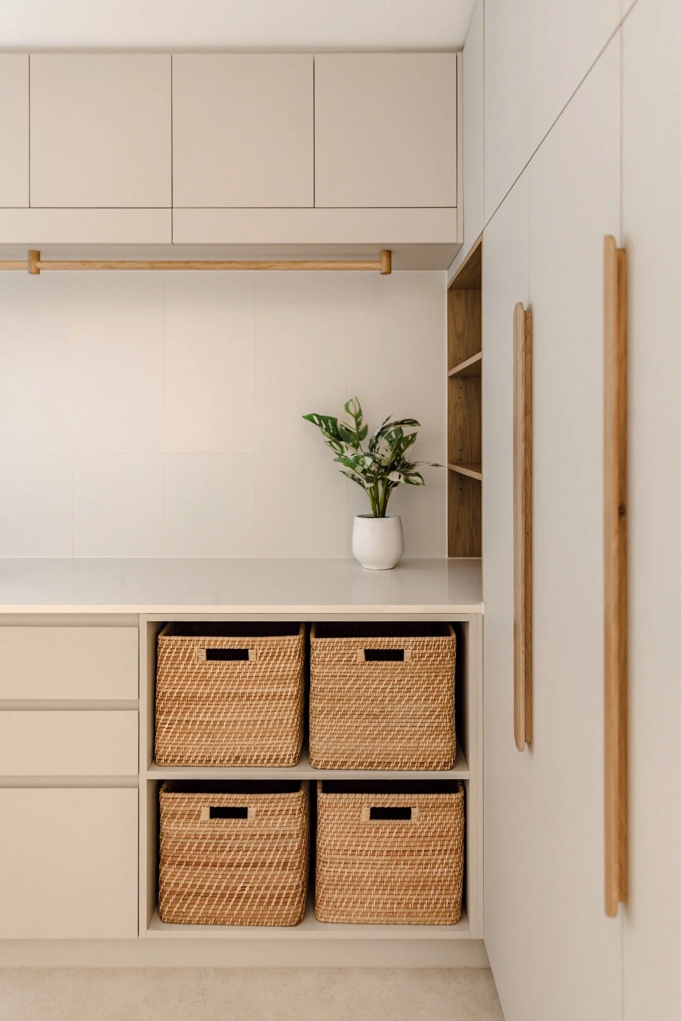 Throughtful storage of the Camp Hill home 'The Concrete Canvas' by Brisbane interior designer Melinda Fritz