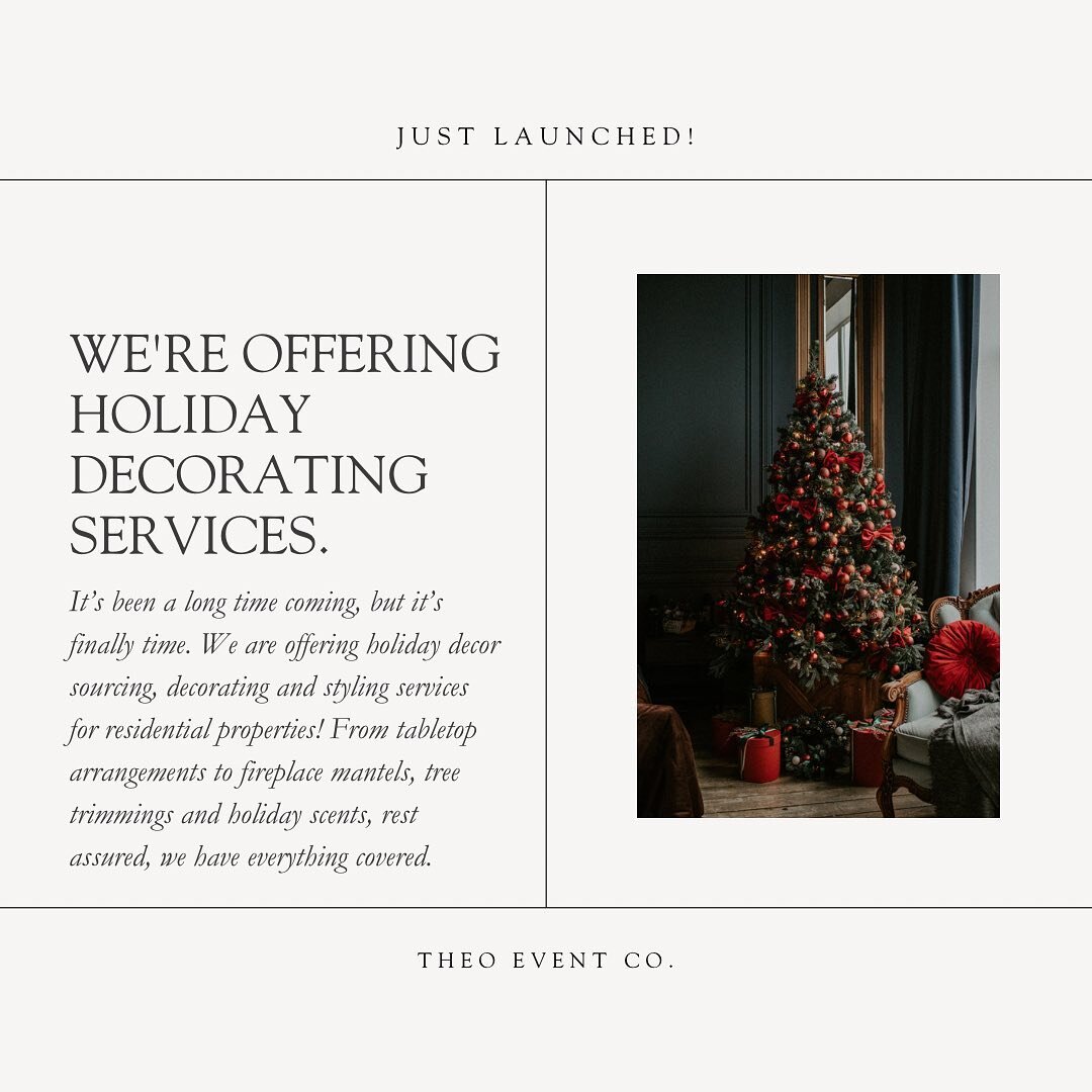 🎉 Just Launched! 🎉 Get ready for the holiday season with our specialized holiday decorating services tailored for residential properties! We&rsquo;re thrilled to bring the festive spirit to your homes ✨

Explore more details in our Link in Bio!

Ch