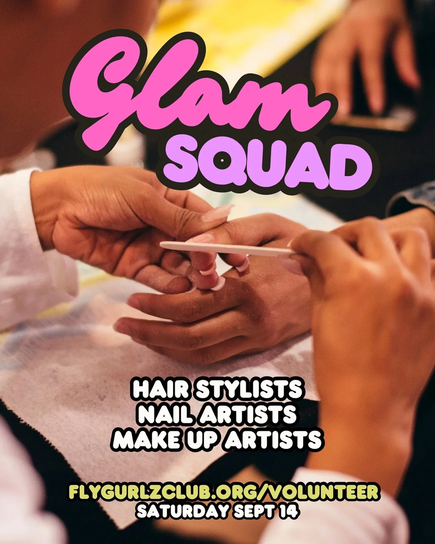 GLAM GURLZ 💅🏽💇🏽&zwj;♀️💋 Volunteer your services &amp; promote your business at Student Shop Day on September 14 💞

Along with free shopping, high school gurlz can enjoy mini glam-overs for hair, nails, and make up!

Sign up NOW to volunteer @ f
