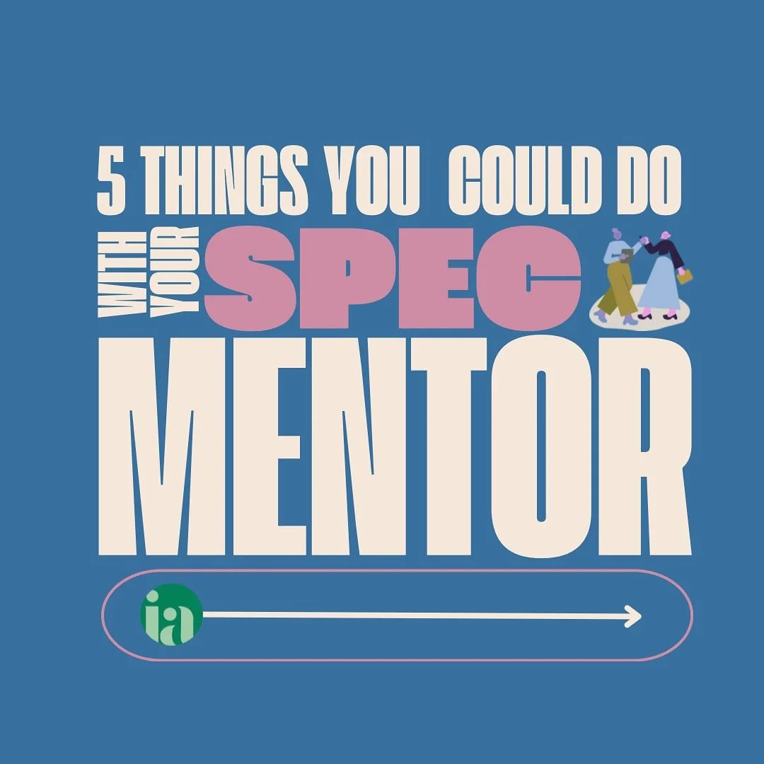 Reminder that if you are a part of SPEC during the month of April to meet up with your mentor!!
Send a photo to Kate Bishop of you and your mentor! Contact info is on our website.
Link in bio!