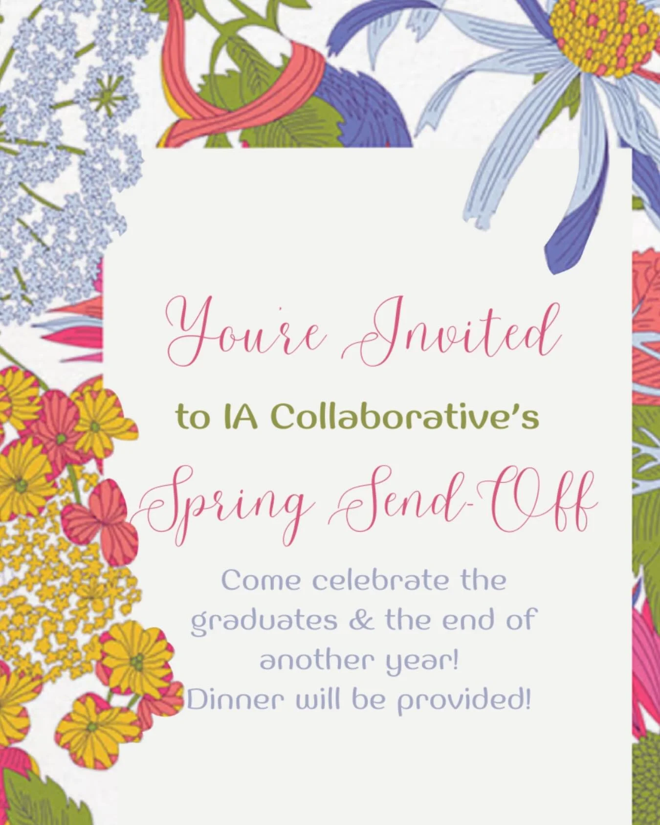 Senior Send Off!!
Come join us for our annual end of the year banquet! This is a time to celebrate everyone’s accomplishments throughout the year. Please RSVP on our website!
Link in bio!