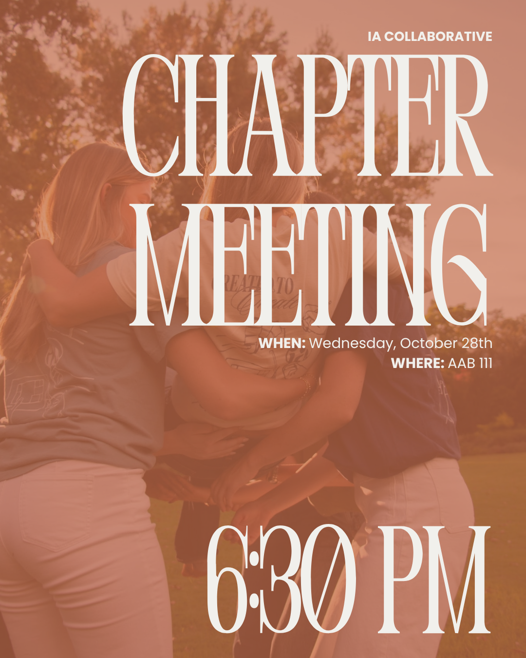 OCTOBER Chapter Meeting