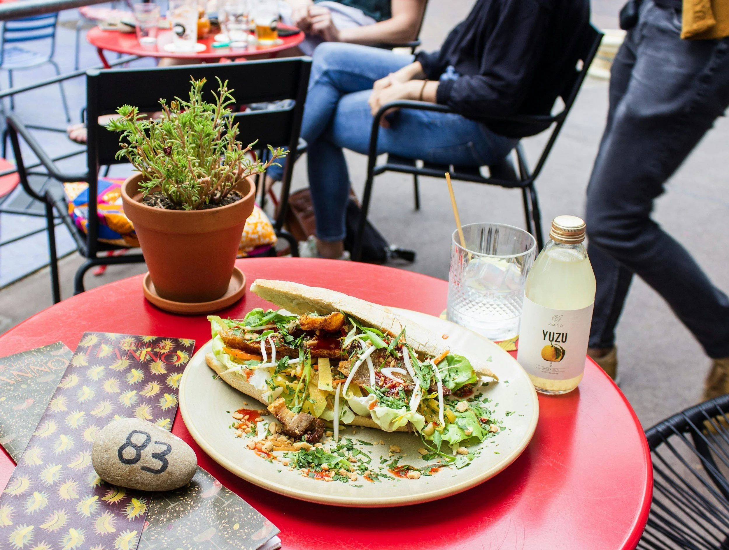 A delicious taco at Honeybaby in Plymouth prepared for a great marketing talk about Boston's best marketing agency, The Scoop Brands
