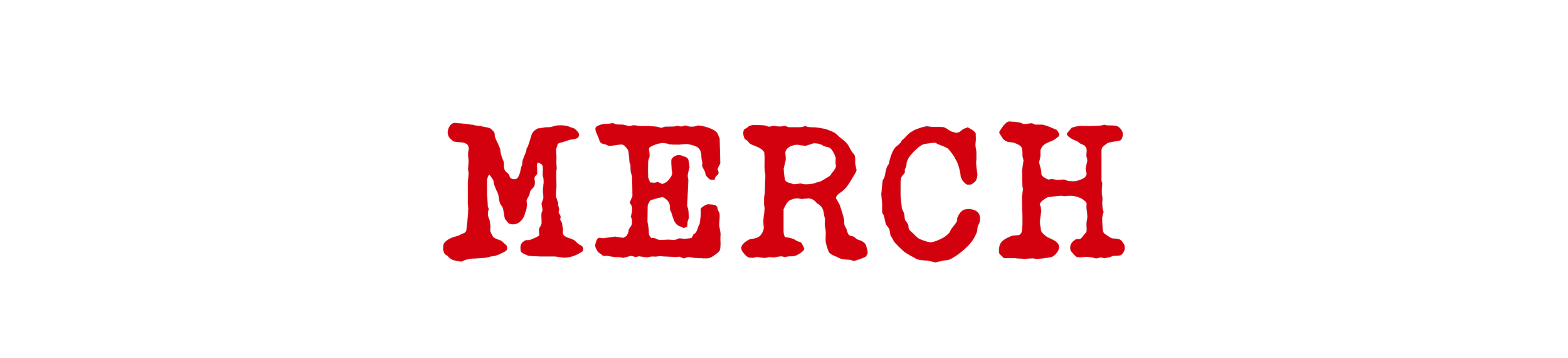 logo for SLEDGE VS. 'MERCH' in red, bold, distressed font centered on a black background.