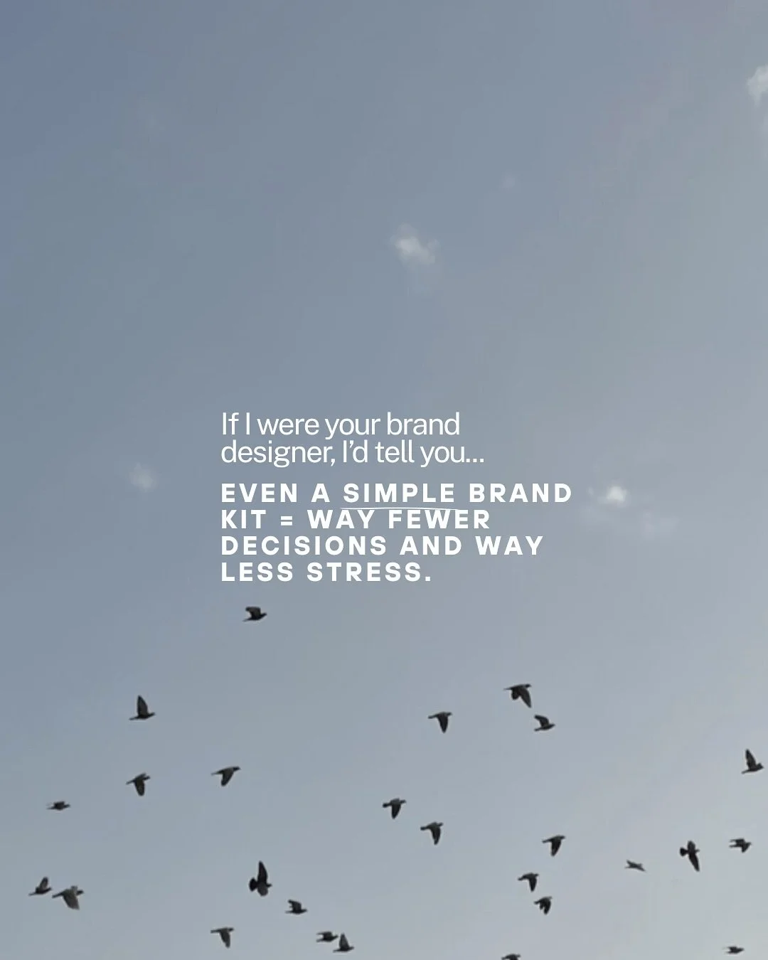 I know a super simple brand might feel small, but even a few basics can remove so much pressure in creating content. You&rsquo;d be surprised! When your colors, fonts, and overarching style are already set, every decision gets easier (and your brand 