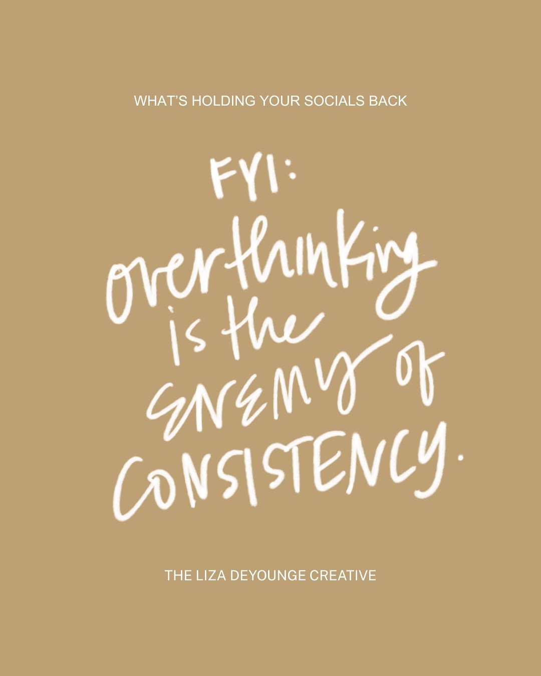t&rsquo;s okay if you don&rsquo;t 100% love it. Just post it. 

As a small business owner, you don&rsquo;t have time to polish each social media post nine times. I know you WANT to (I want to too!) but we&rsquo;ve got better things to do.

Keep it si