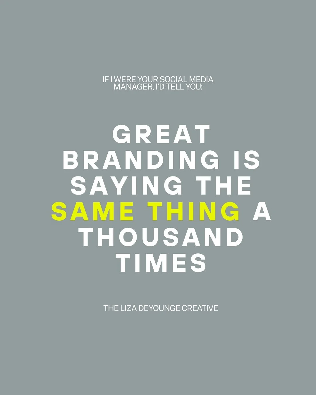Most business owners burn out on social because they&rsquo;re starting from scratch every time.

Dial in a few key messages, repeat them with intention, and suddenly your posts feel easier and more effective!

That&rsquo;s exactly what my Social Medi