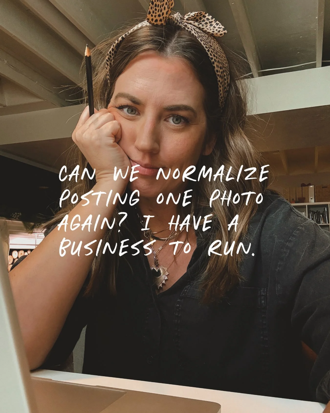 Oh, the irony&hellip; 🙈 I help people run their social media accounts for a living, but by the time I get to my own account, the tank can feel pretty empty!

What I&rsquo;m trying to say is that if you&rsquo;re tired of trying to run a business AND 