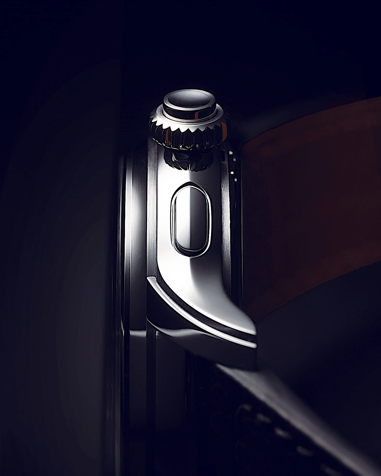 &bull; Quanti&egrave;me Annuel
In addition to the officer case-back (which represents a case making complication in itself), our Quanti&egrave;me collection is built with a tension line that runs the entire circumference of the case, but temporarily 