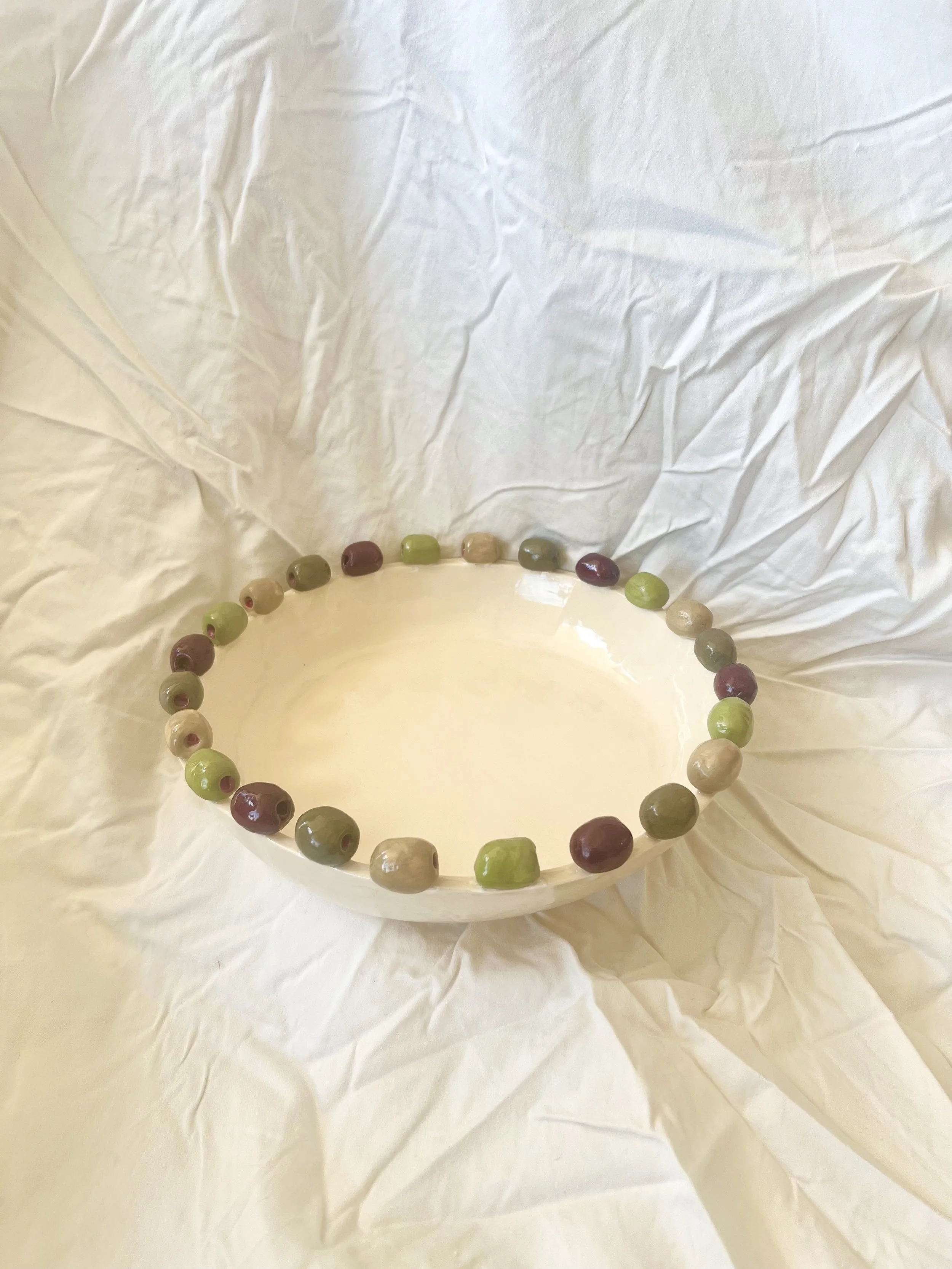 Full Rim Olive Serving Dish