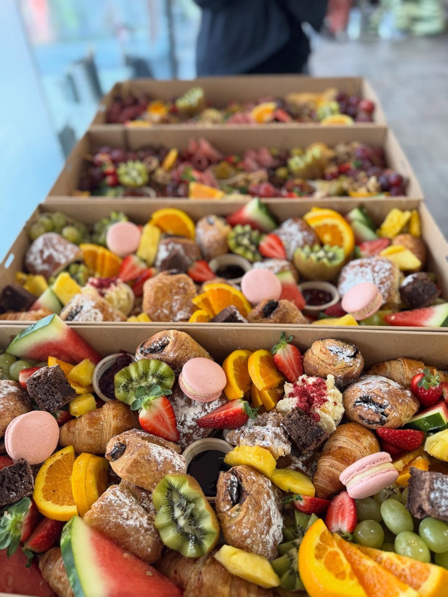 Here is your annual reminder to book in for Victus Christmas Catering &amp; bring the festive cheer to your workplace or gathering! 🎄 

Here are a couple of snaps this morning of our beautifully curated catering boxes &mdash; packed with fresh fruit