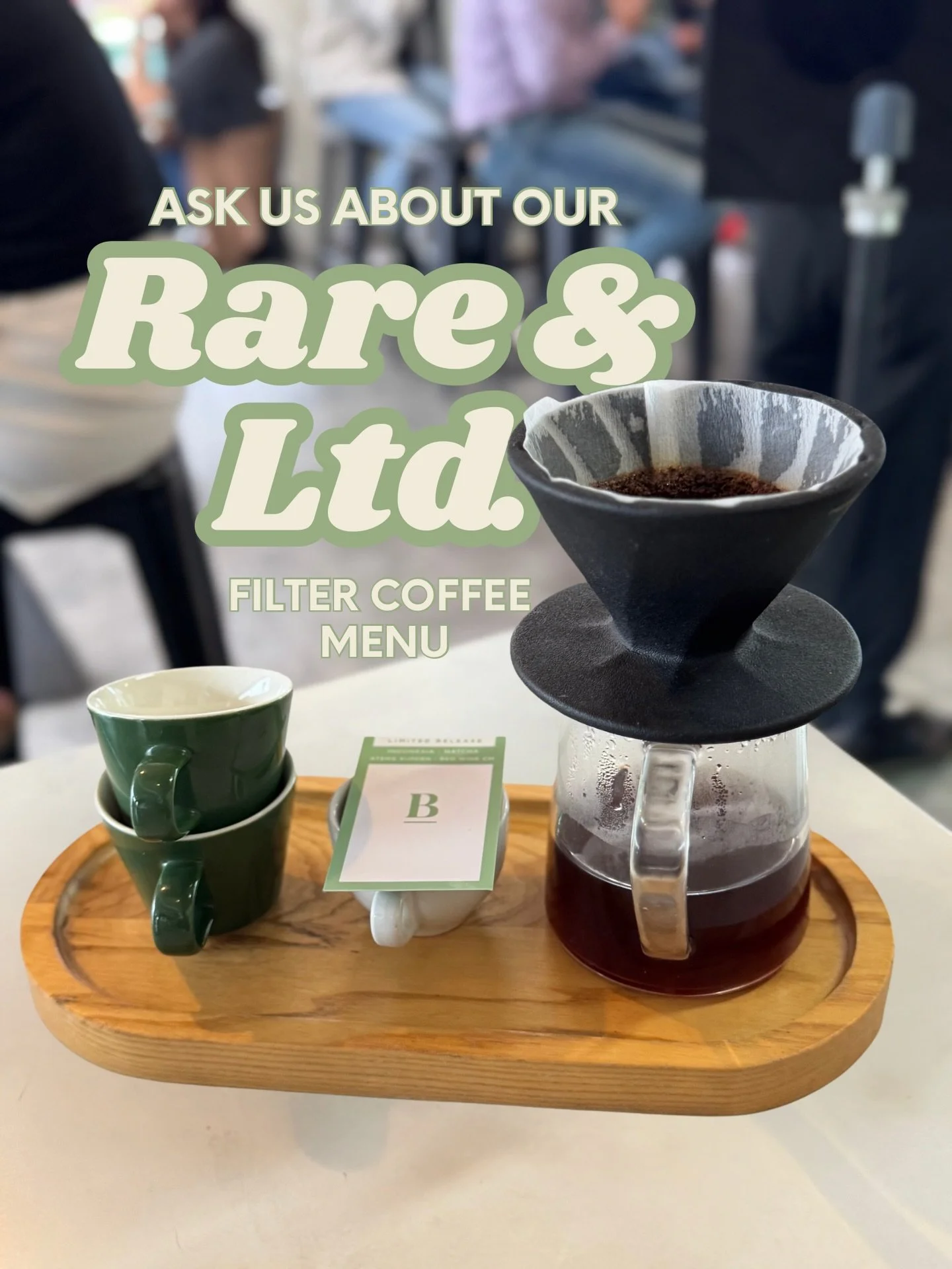 🔹🔶Rare &amp; Ltd. 🔷🔸

Curious about the world of coffee? Interested in taking your palate on a journey? 

Ask us about our Rare and Limited filter coffee menu when you&rsquo;re next in. Featuring an amazing selection of coffees and roasters from 
